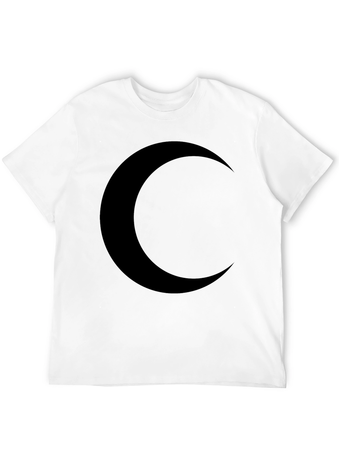 Black Crescent Moon Black T-Shirt - Stylish & Comfortable view 12