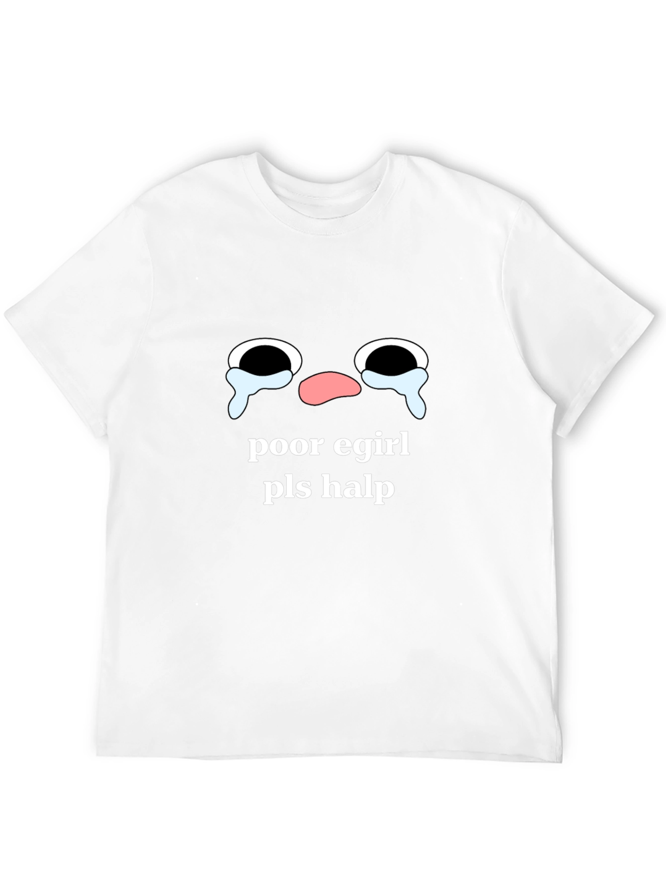 Black E-Girl Emoji Black T-Shirt - Funny Meme Tee view 12