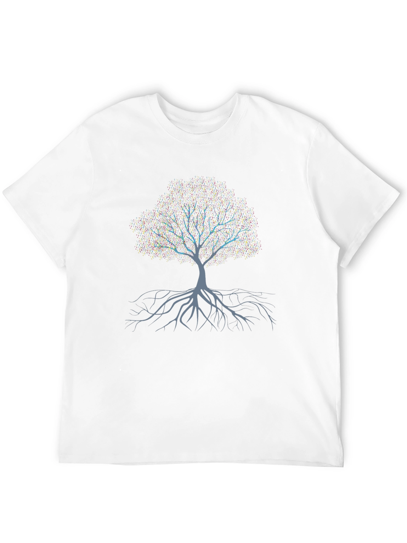 Black Tree of Life Graphic Print T-Shirt view 12