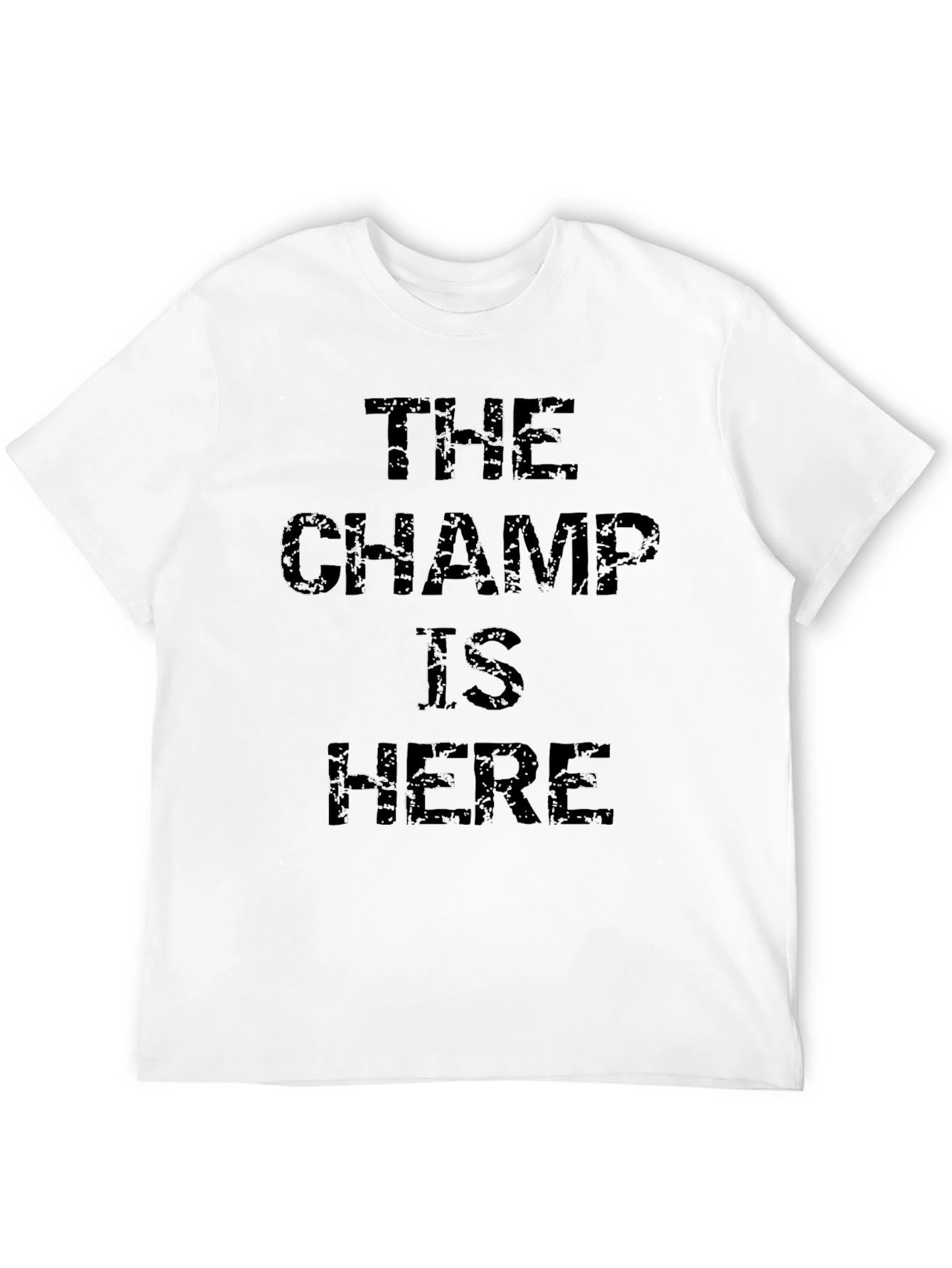 Black The Champ Is Here Black Graphic Tee view 12