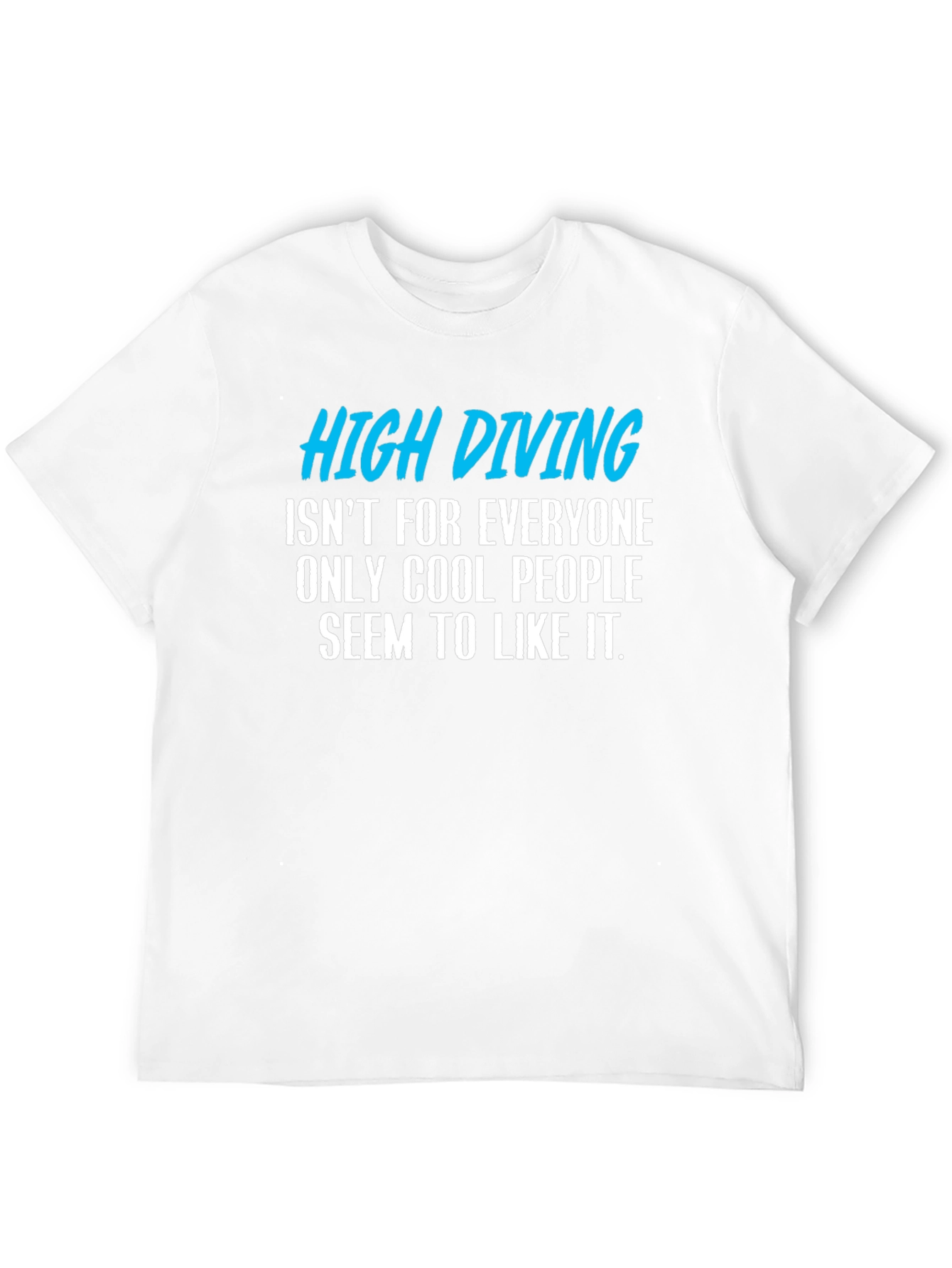 Black High Diving Funny Graphic T-Shirt view 12