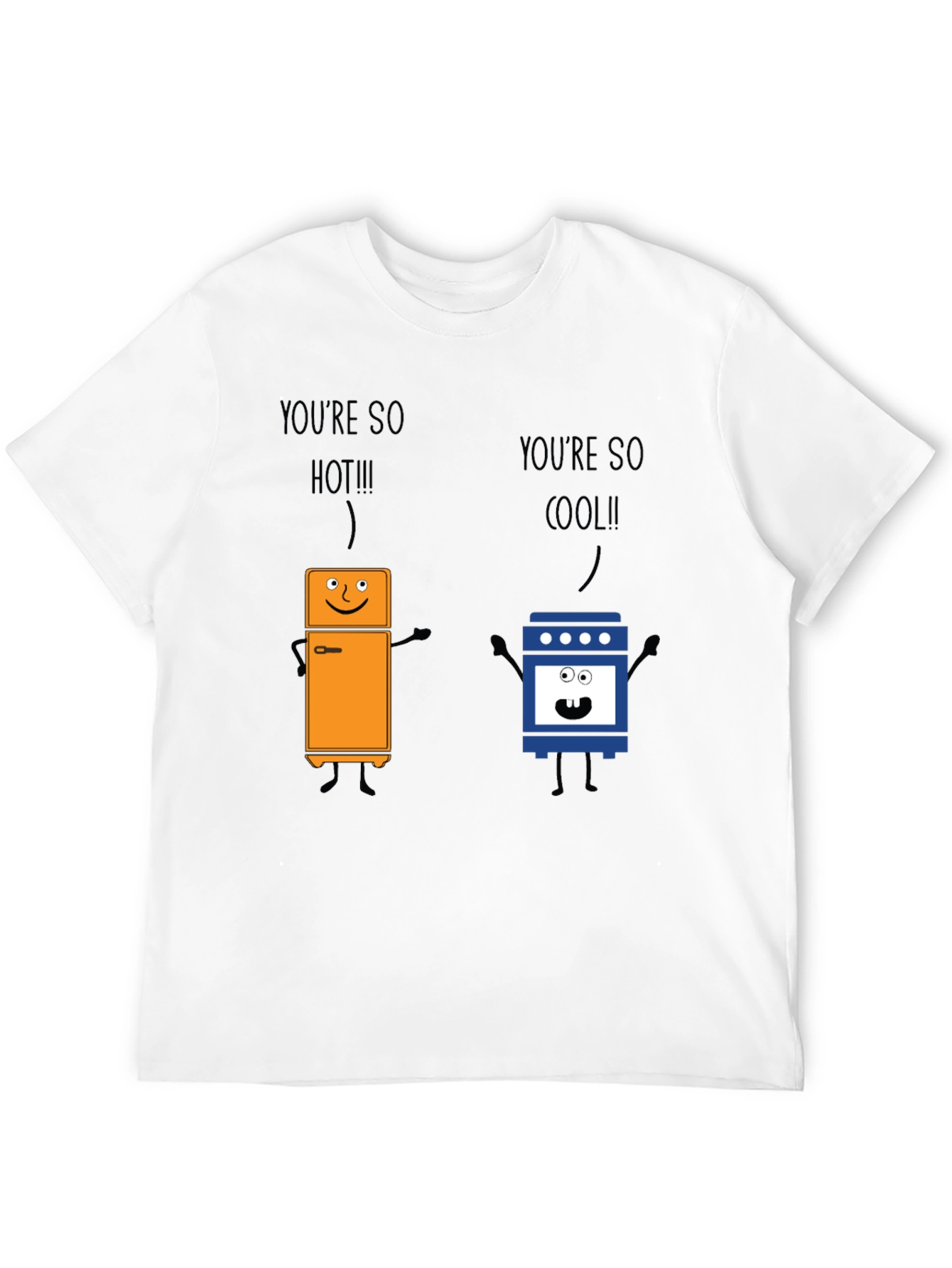 Black You're So Hot Cool Graphic T-Shirt view 12