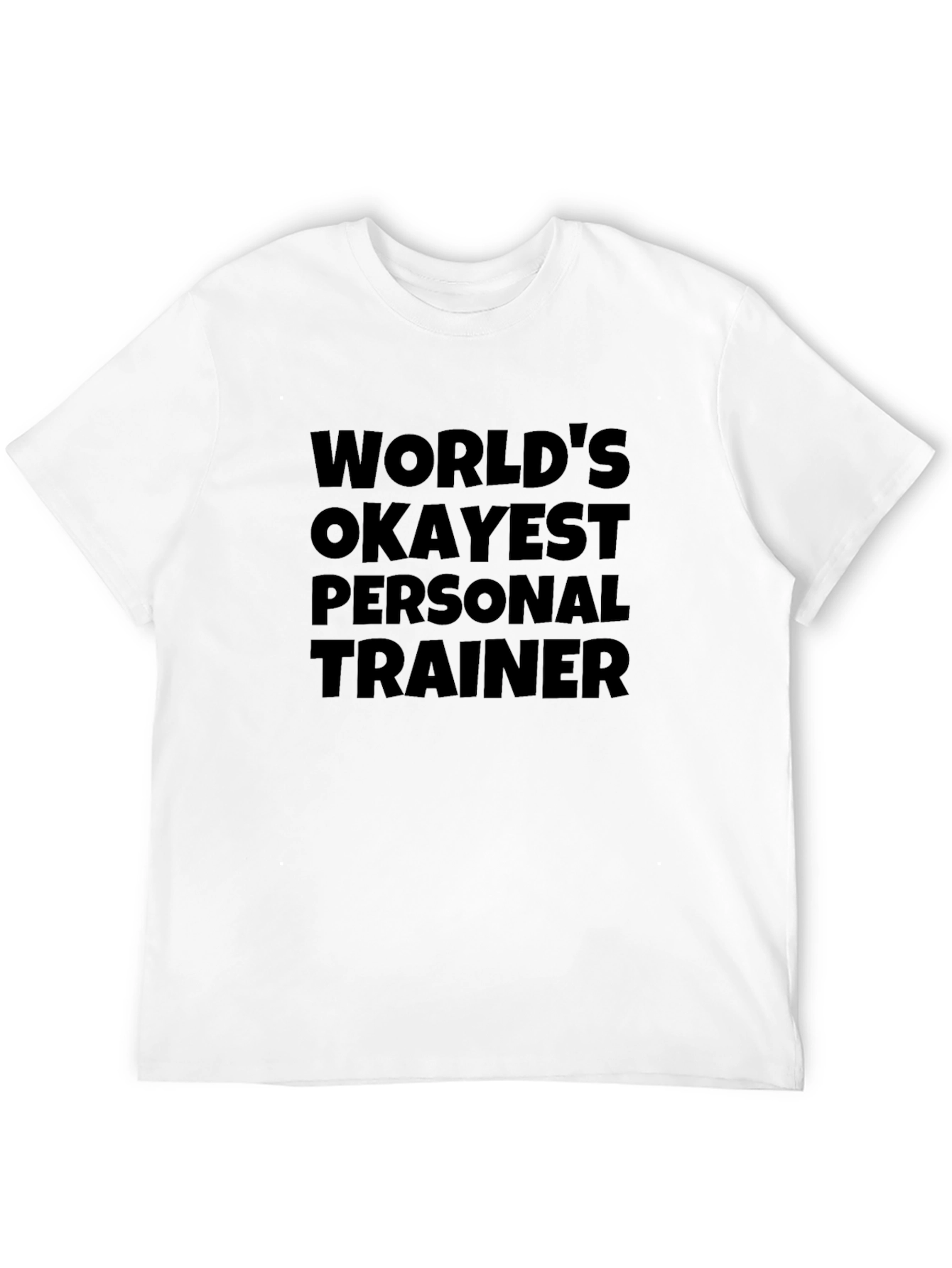 Black Okayest Personal Trainer T-Shirt - Funny Workout Tee view 12