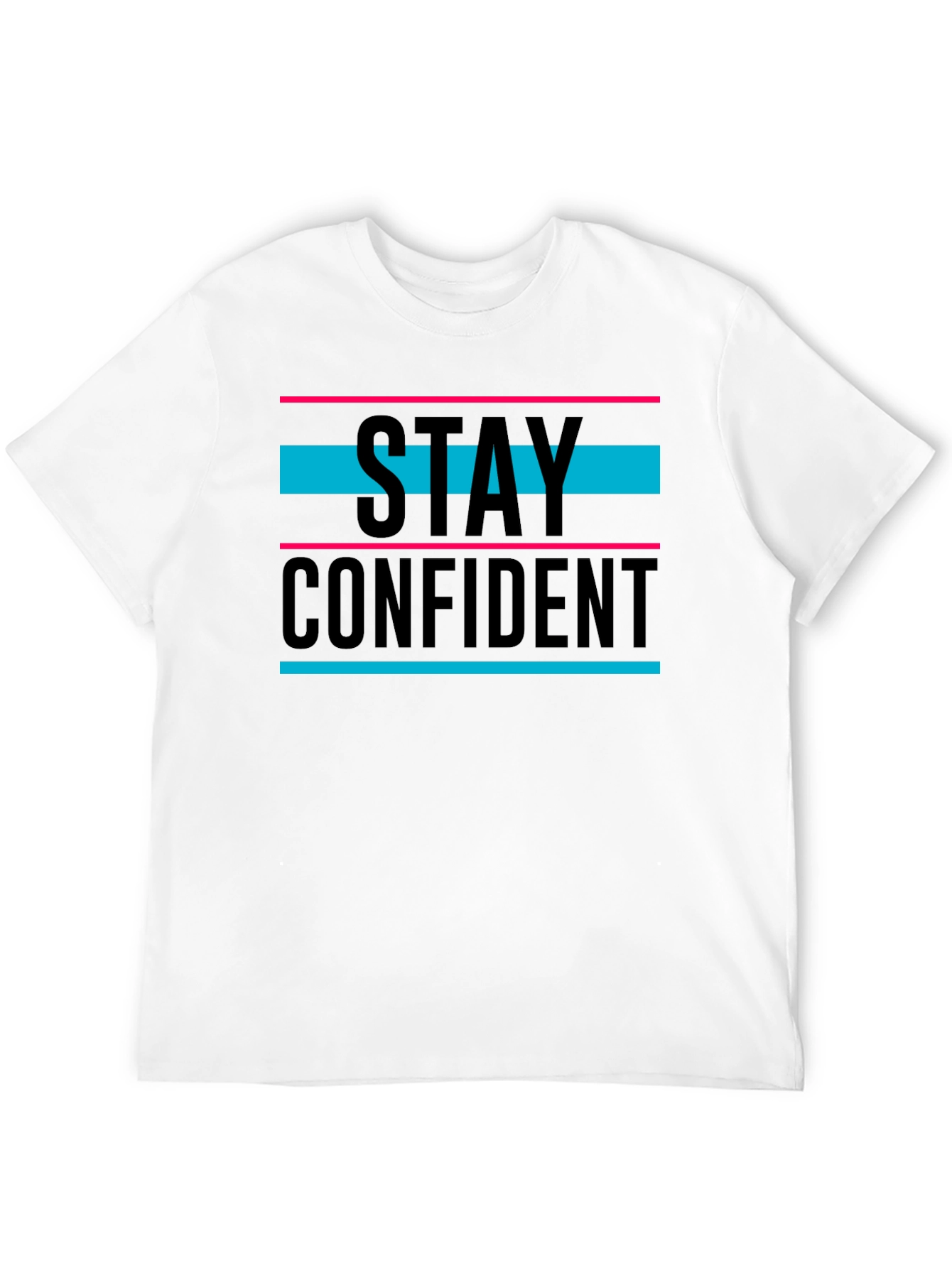 Black Stay Confident Graphic T-Shirt - Black view 12