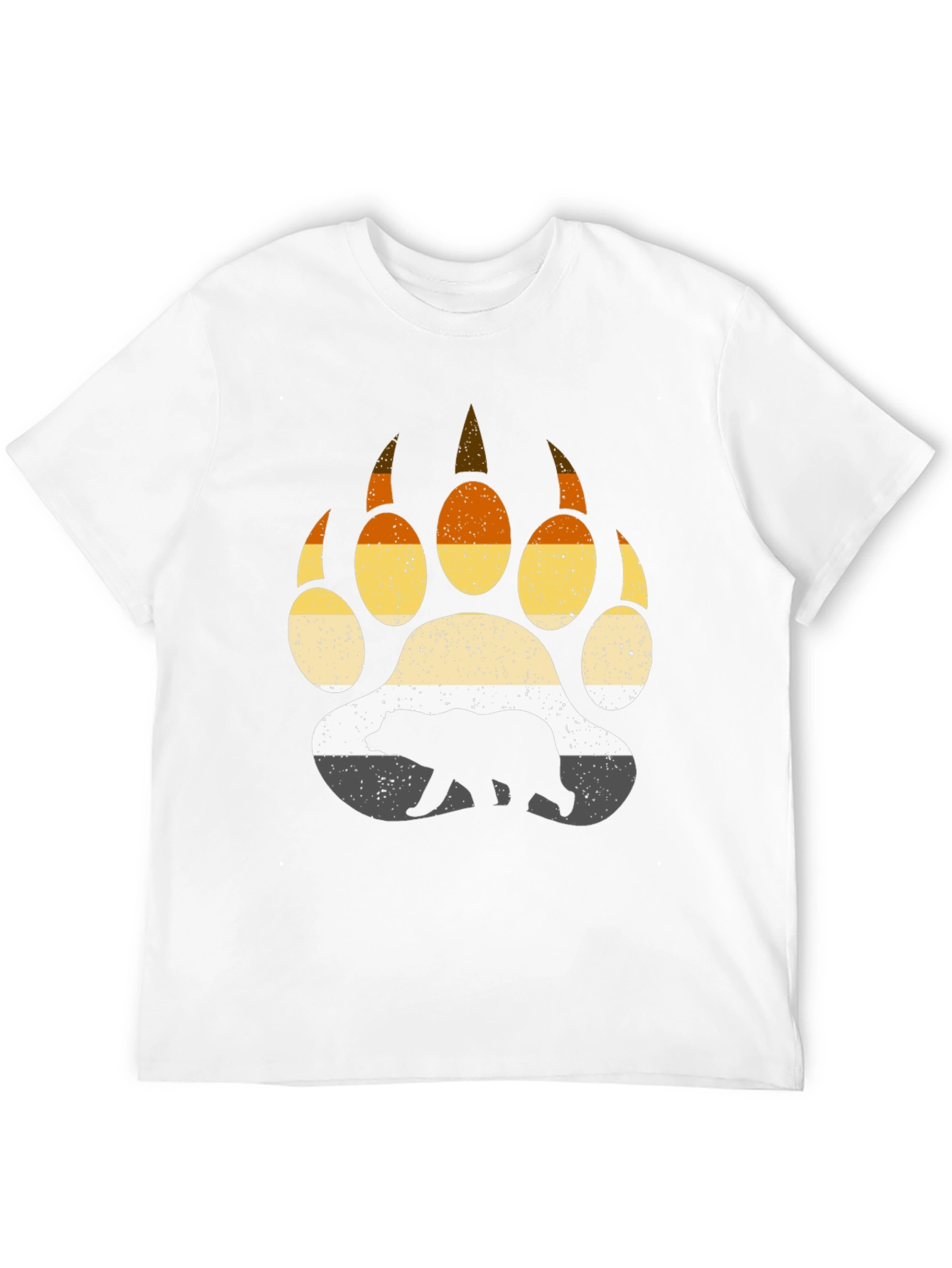 Black Bear Pride Paw Print T-Shirt view 12