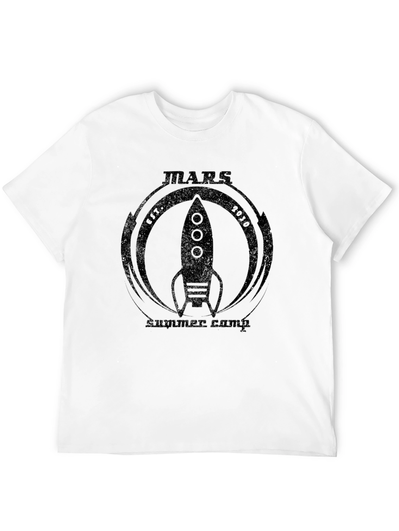 Black Mars Summer Camp Rocket Graphic Tee view 12