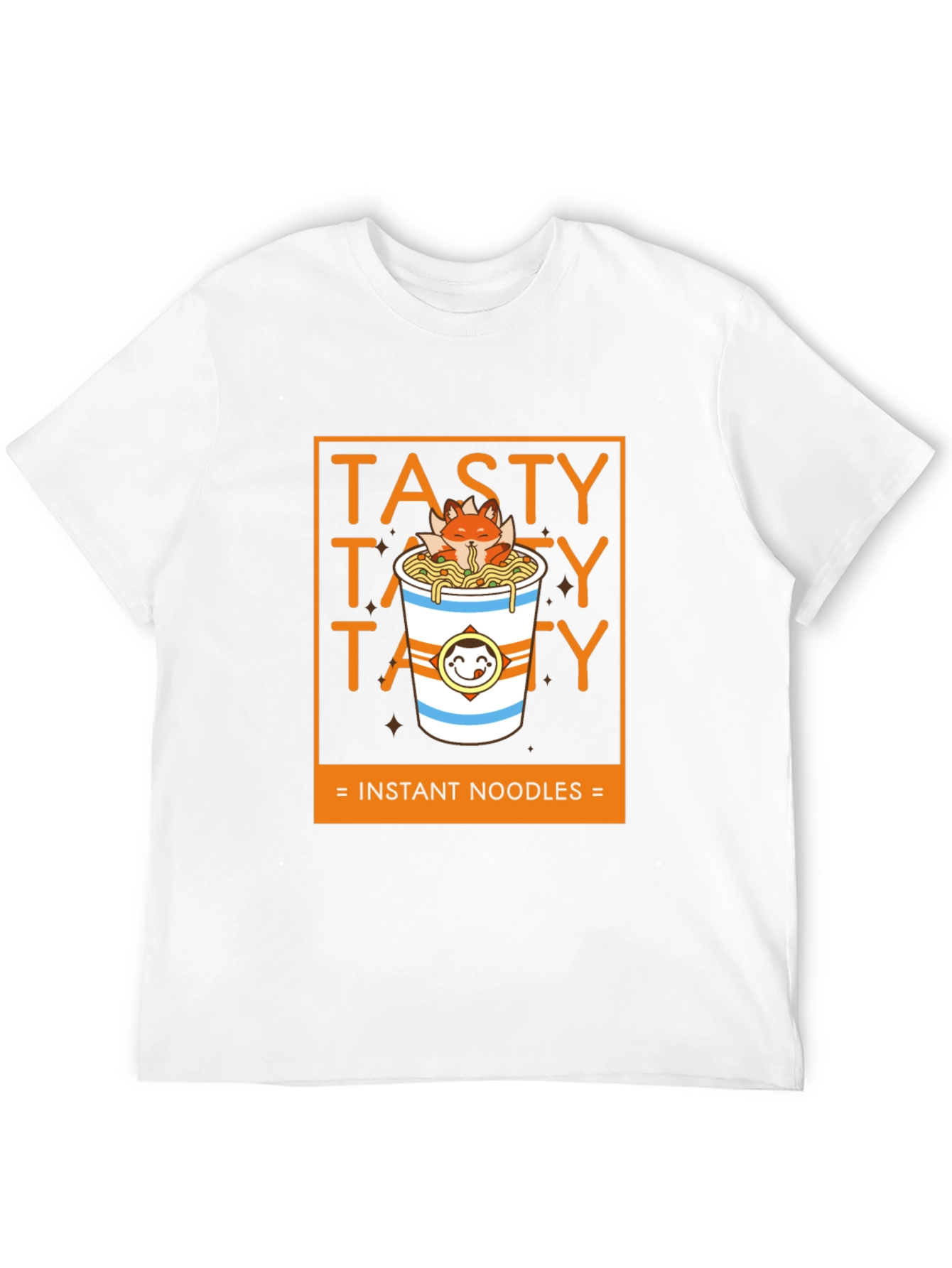Black Tasty Instant Noodles Graphic T-Shirt view 12