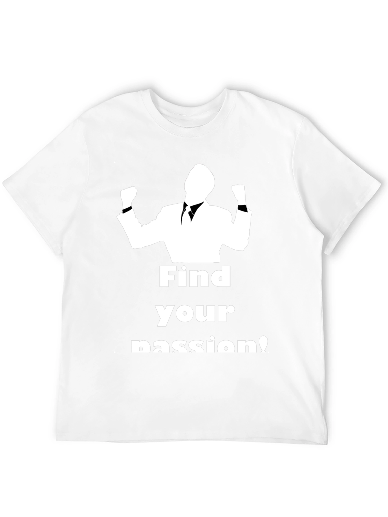Black Find Your Passion Black Graphic T-Shirt view 12