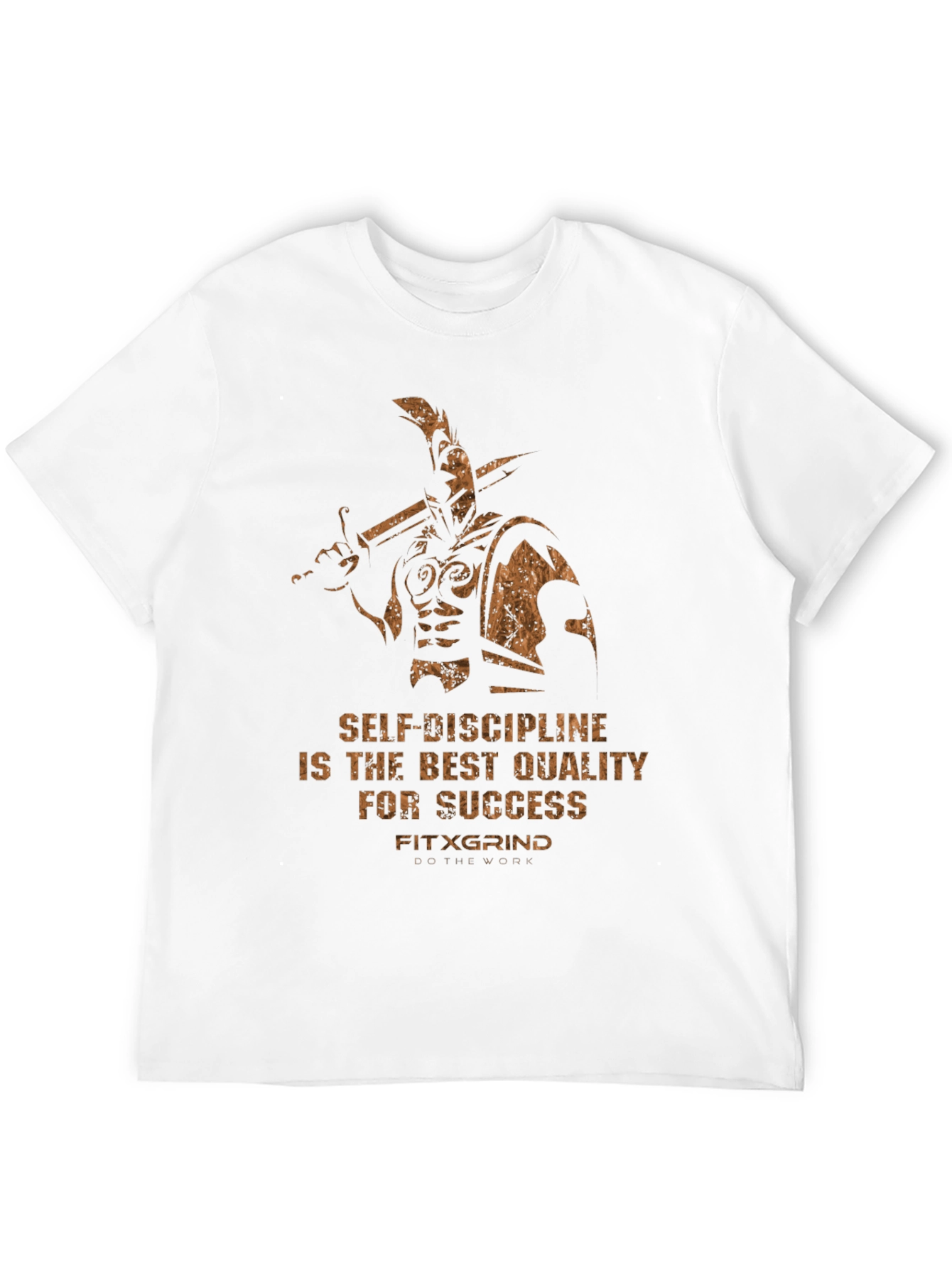 Black Motivational Warrior T-Shirt: Self-Discipline for Success view 12