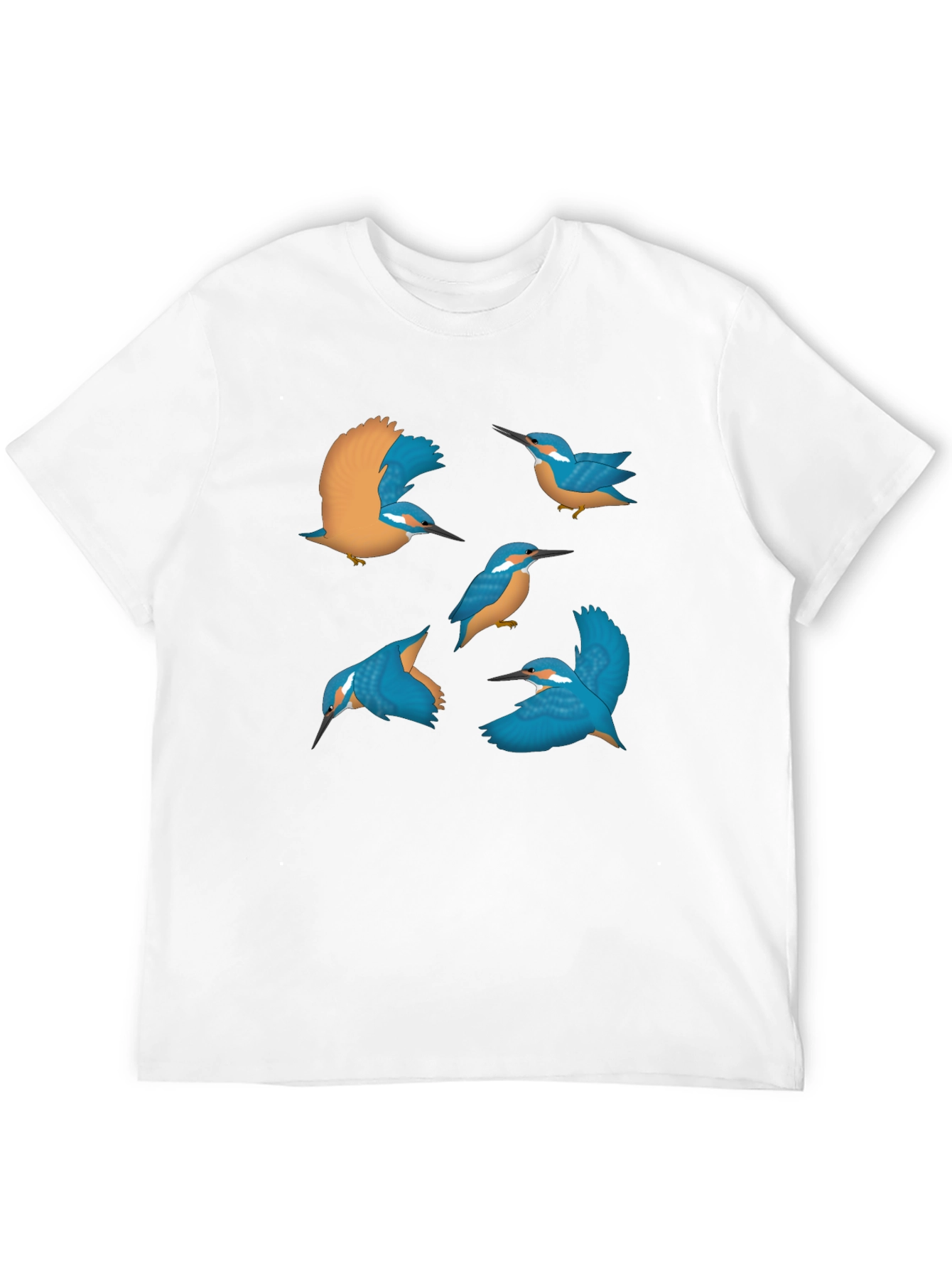 Black Kingfisher Graphic Tee - Nature Inspired Design view 12