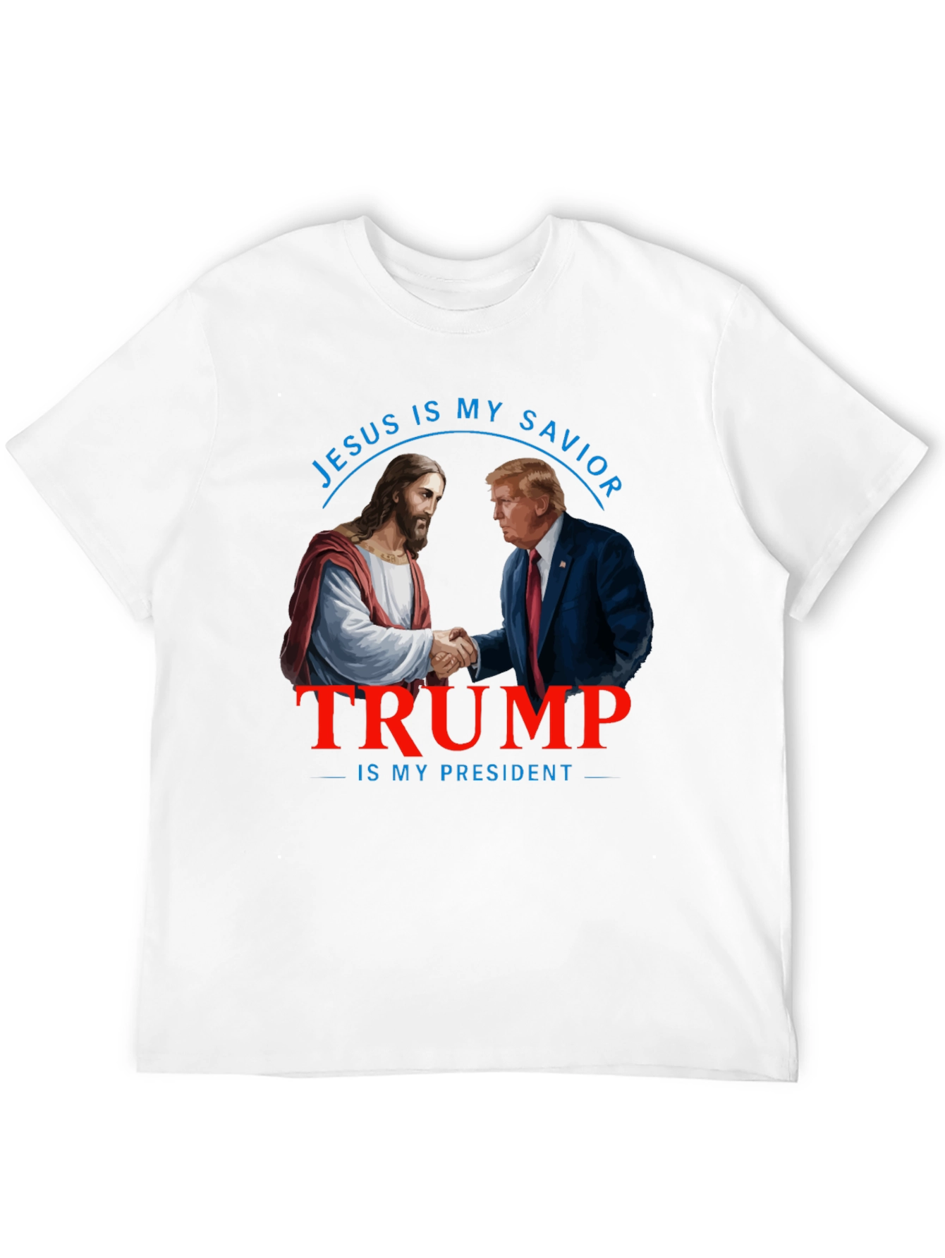 Black Jesus & Trump T-Shirt: Savior and President view 12