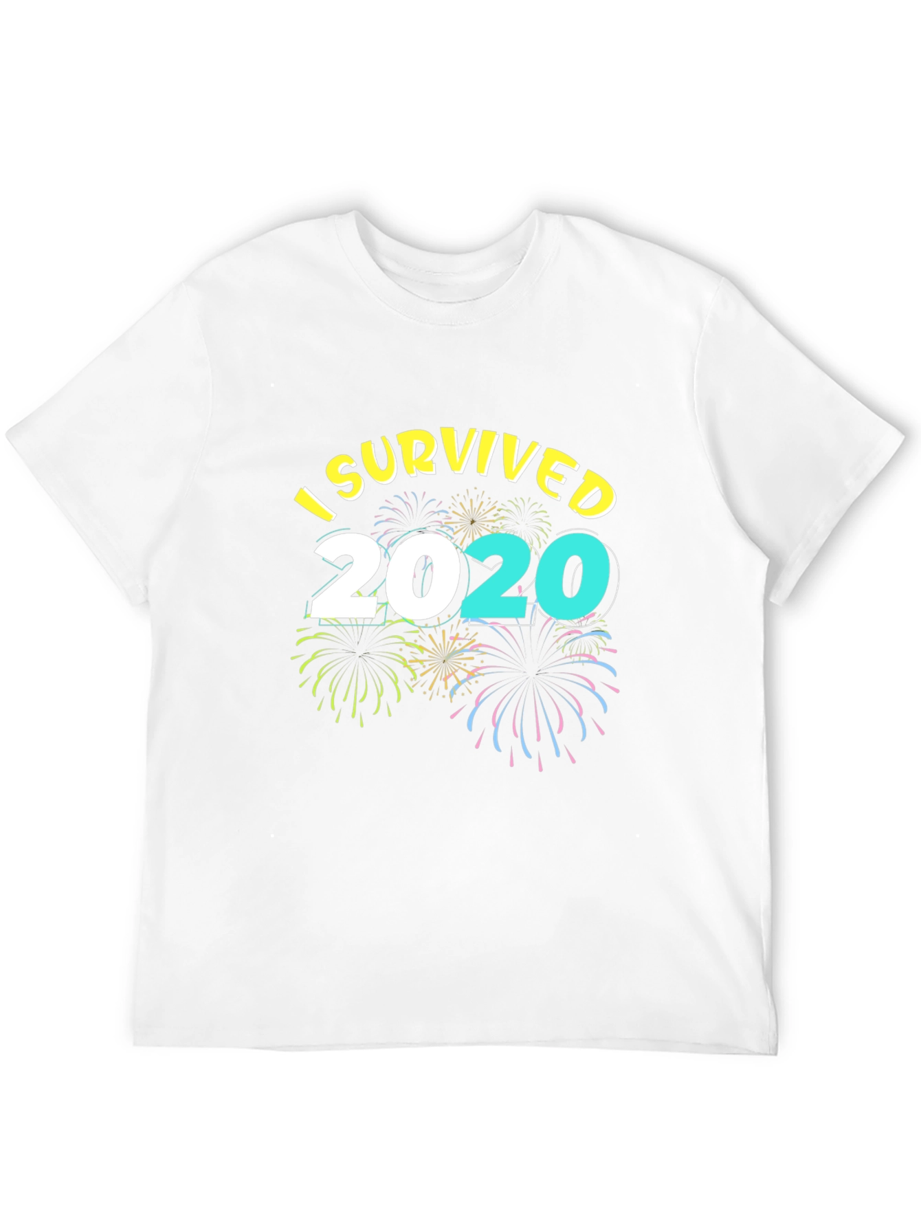 Black I Survived 2020 T-Shirt - Novelty Graphic Tee view 12