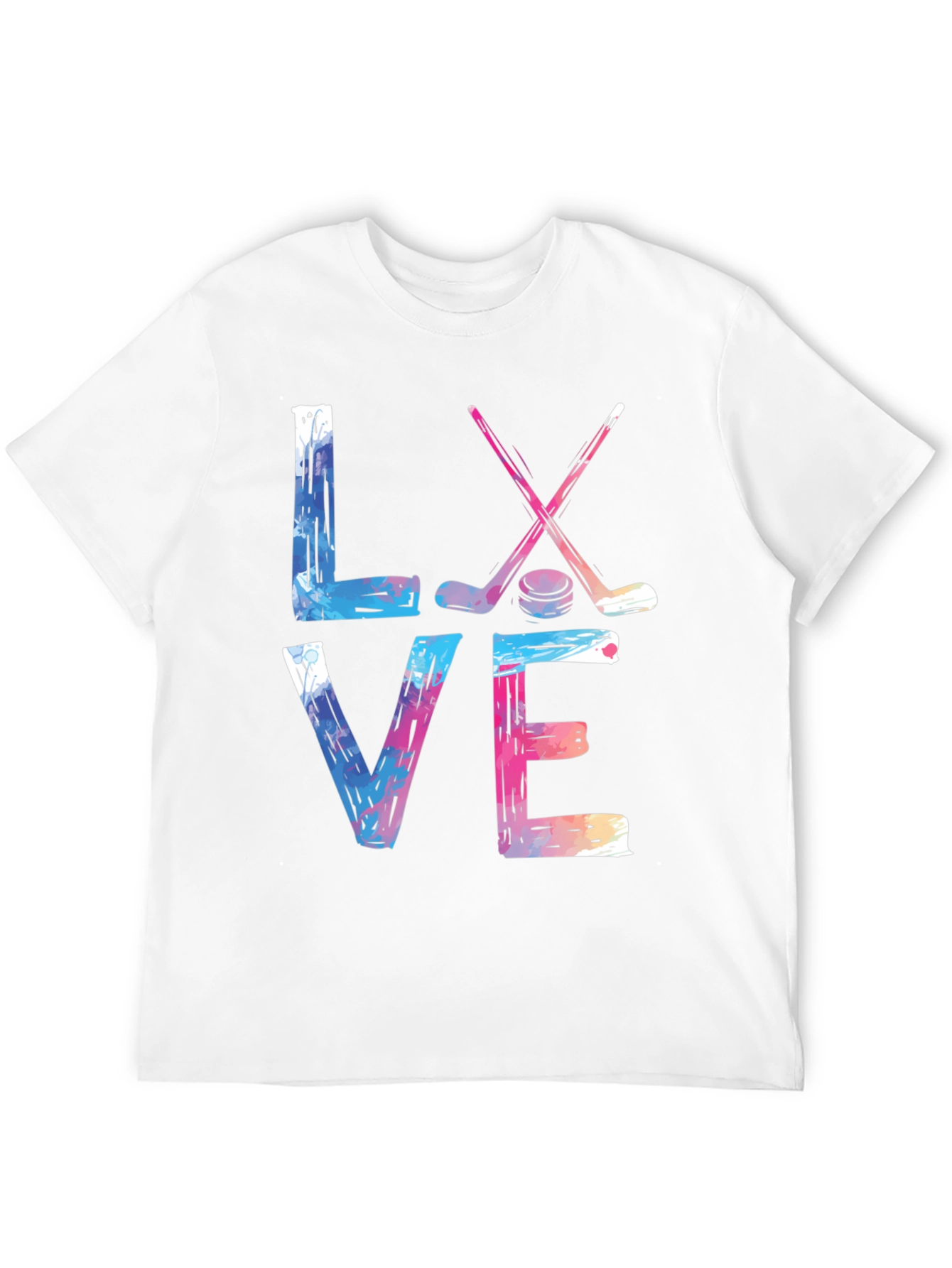 Black Love Hockey Graphic T-Shirt view 12