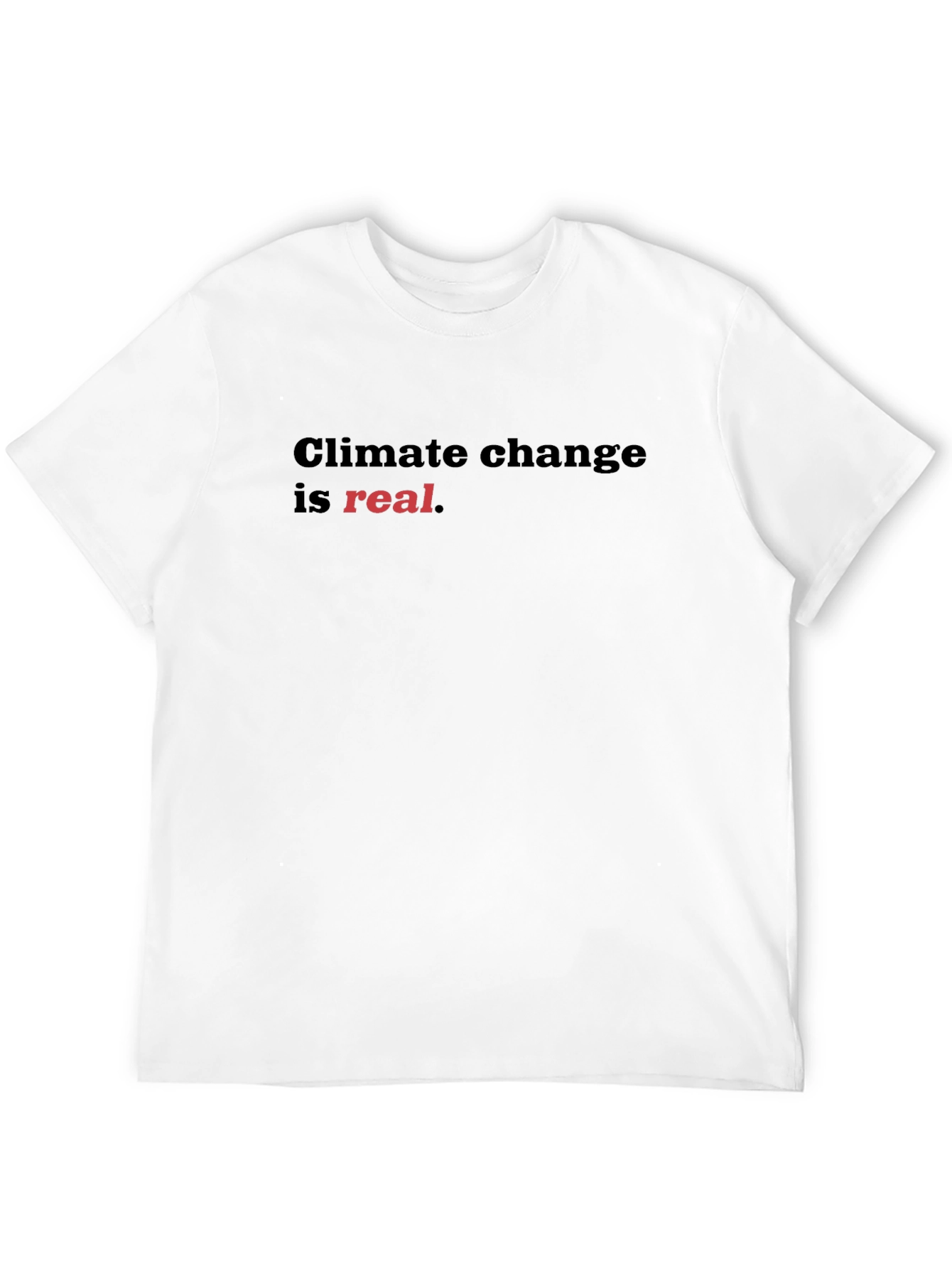 Black Climate Change is Real T-Shirt - Black view 12