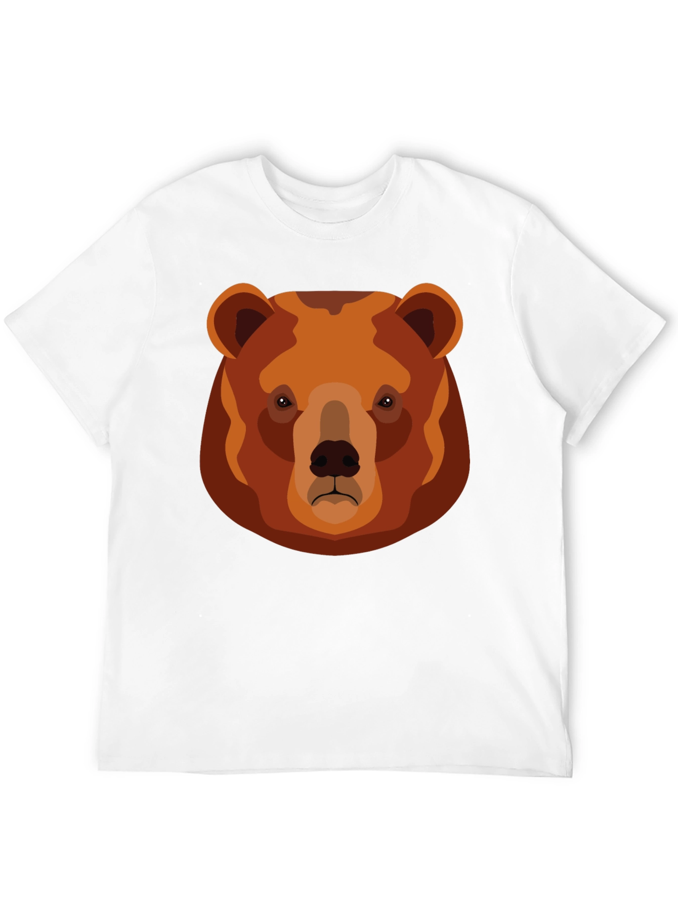 Black Grizzly Bear Graphic T-Shirt - Black Cotton Tee view 12