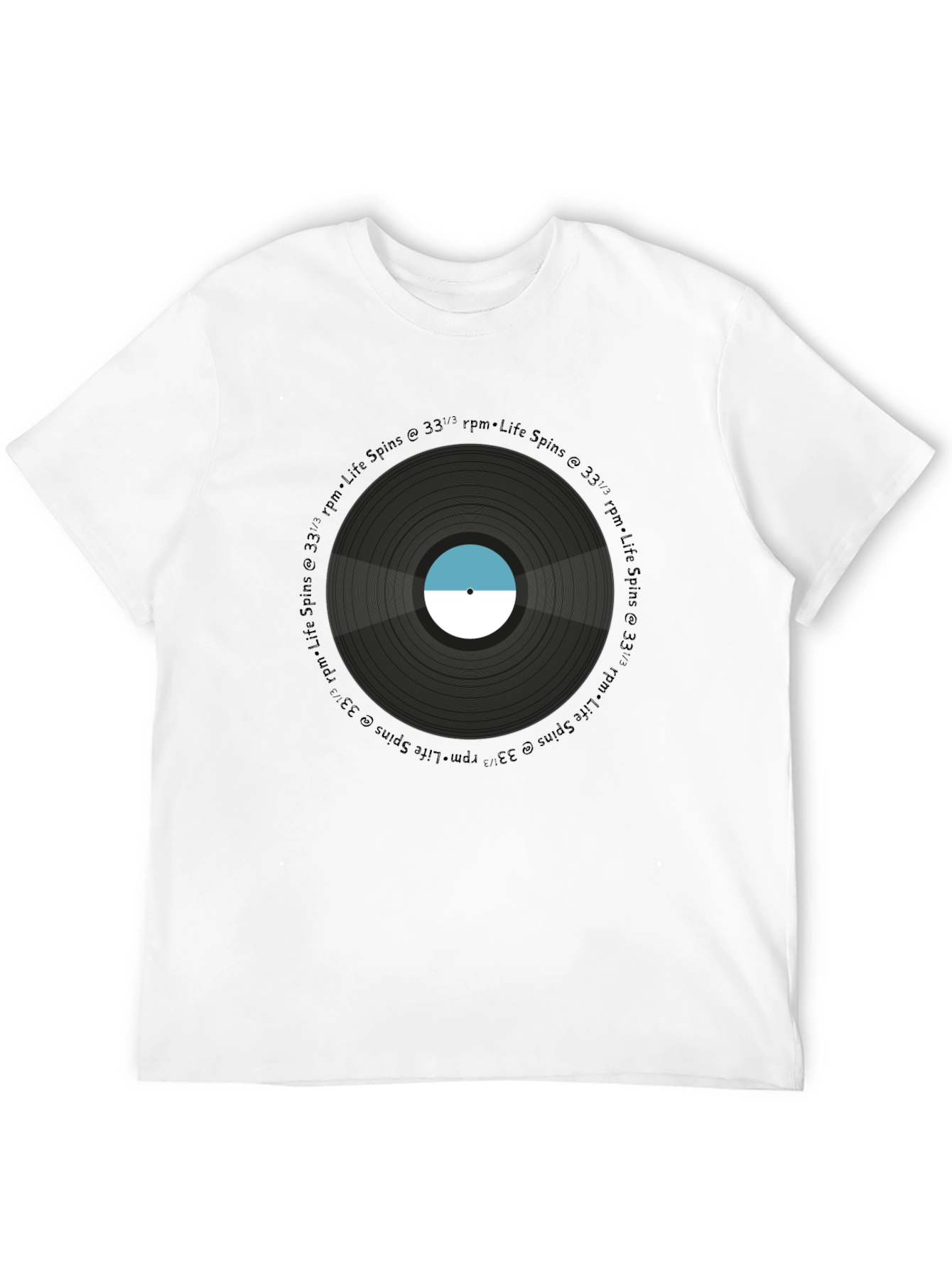 Black Life Spins Record T-Shirt view 12