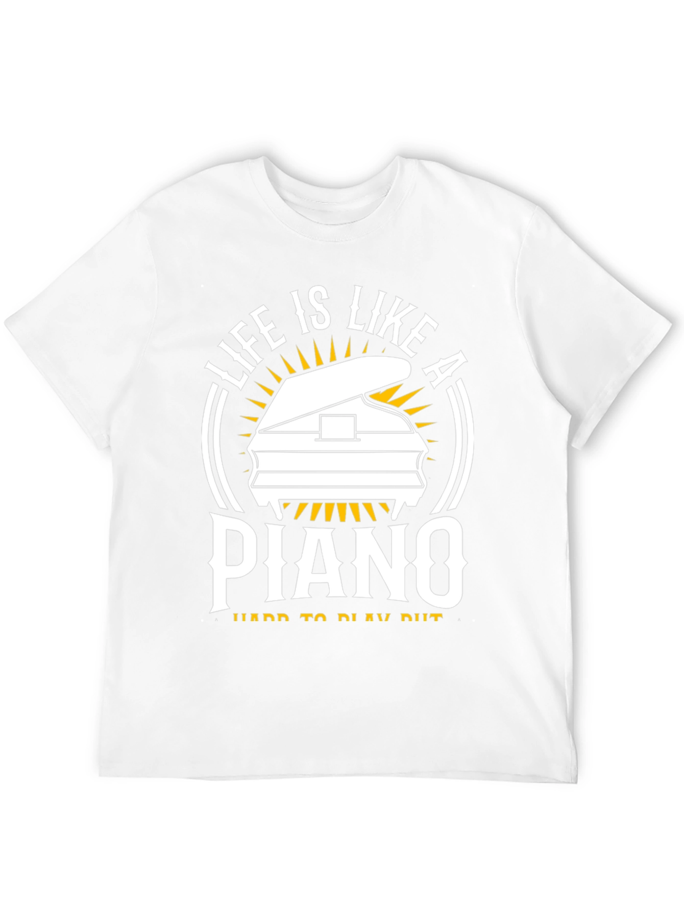 Black Life is Like a Piano T-Shirt - Music Lover Tee view 12