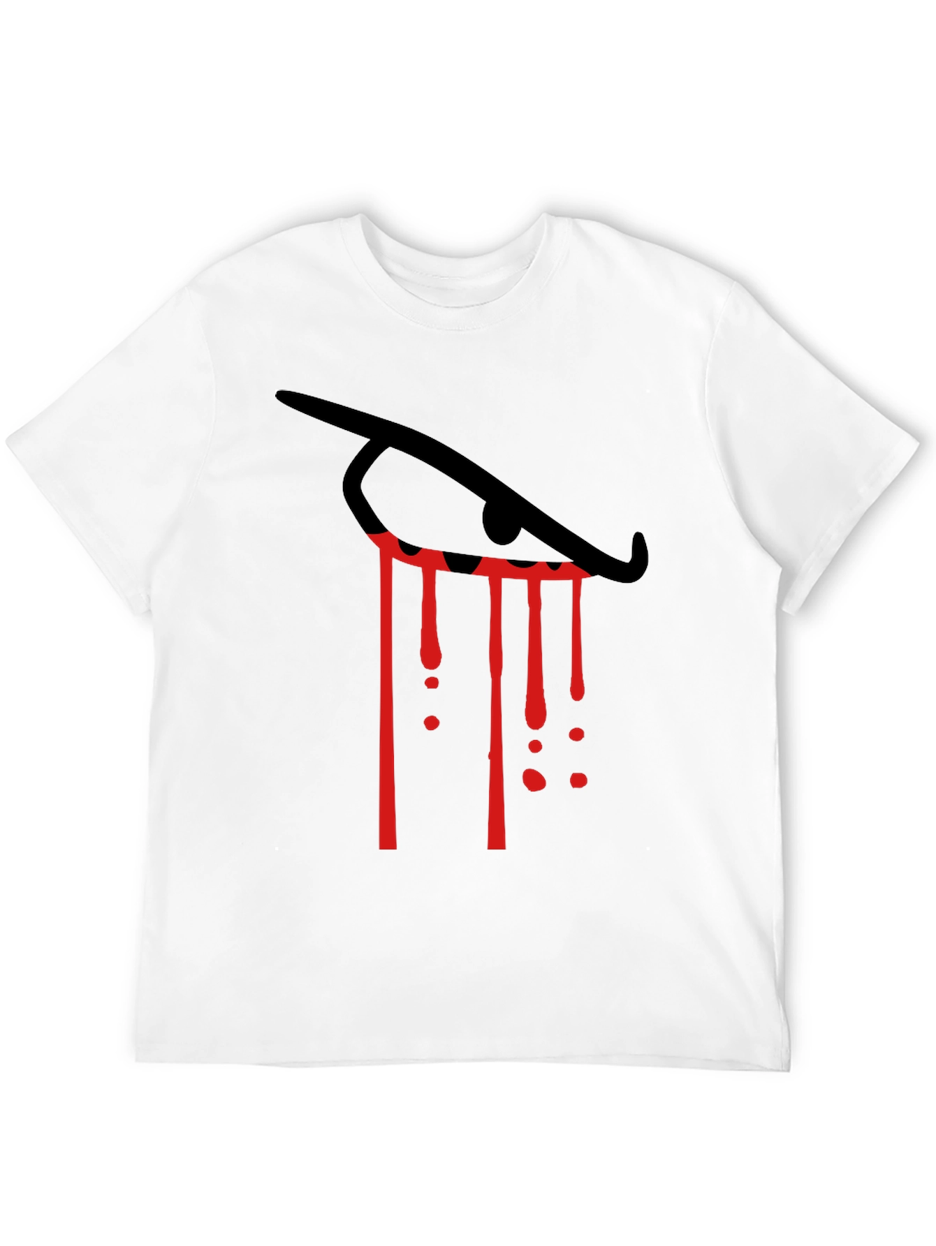 Black Eye Tears Blood Red Graphic Tee view 12