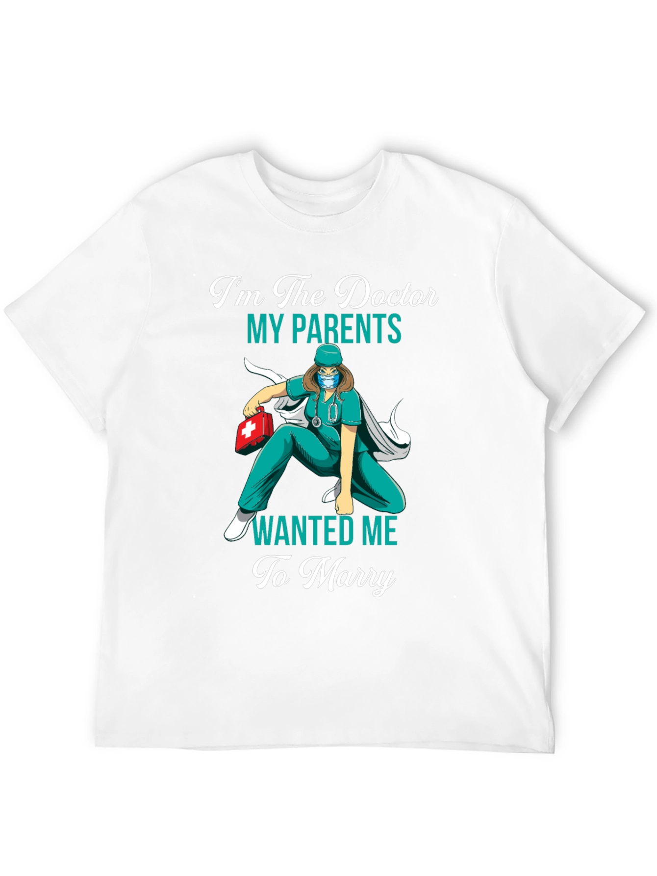 Black I'm The Doctor My Parents Wanted Me To Marry T-Shirt view 12