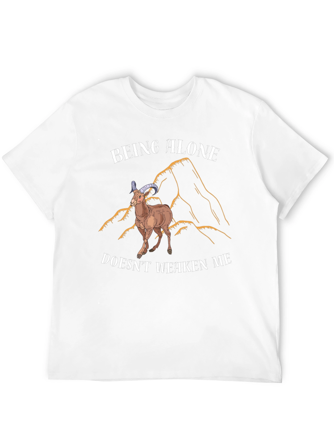 Black Being Alone Doesn't Weaken Me T-Shirt view 12