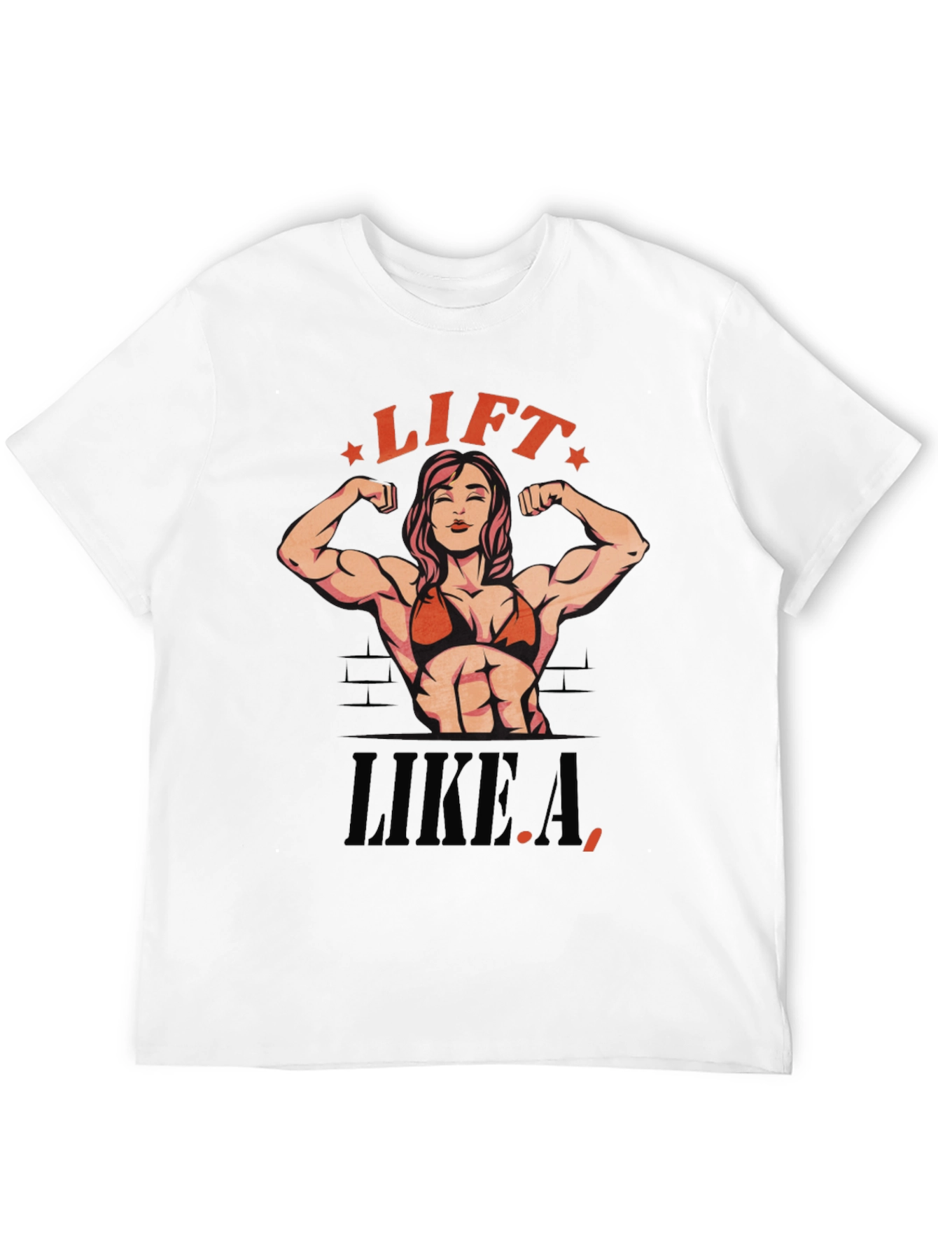 Black Lift Like A Woman T-Shirt - Black view 12