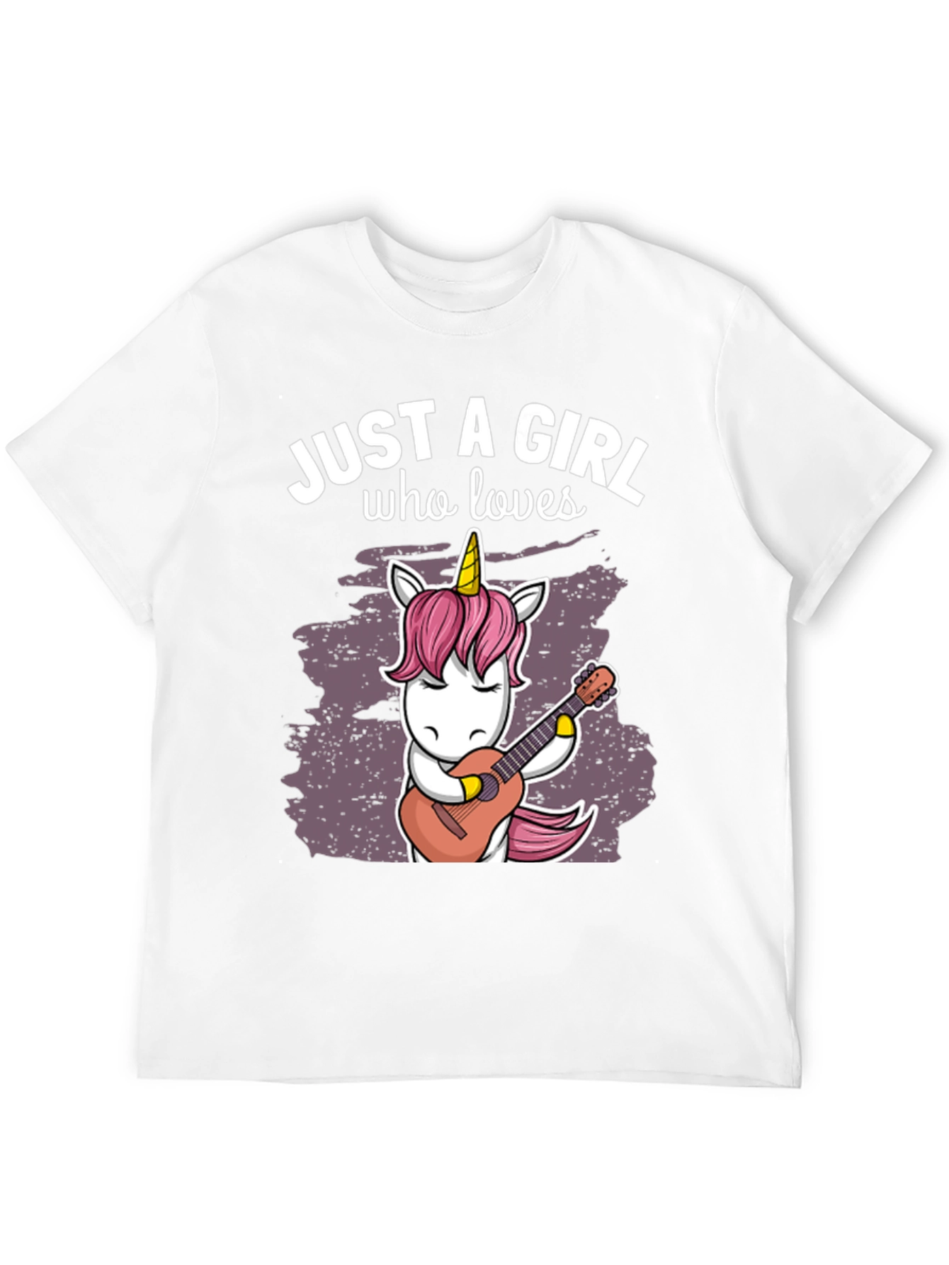 Just a Girl Who Loves Unicorns Guitar T-Shirt - 12