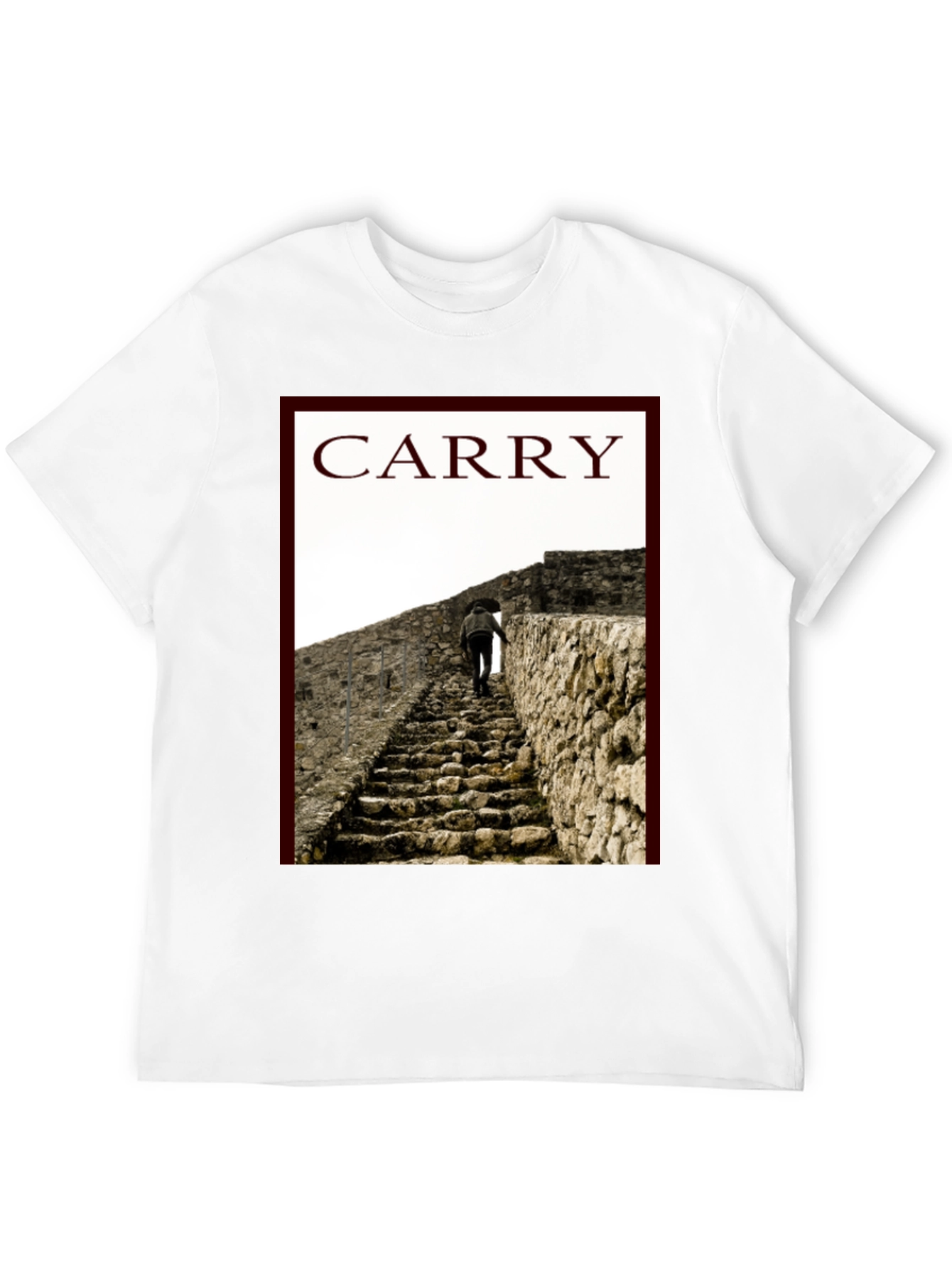 Black Carry Graphic Tee - Climb Your Way Up! view 12