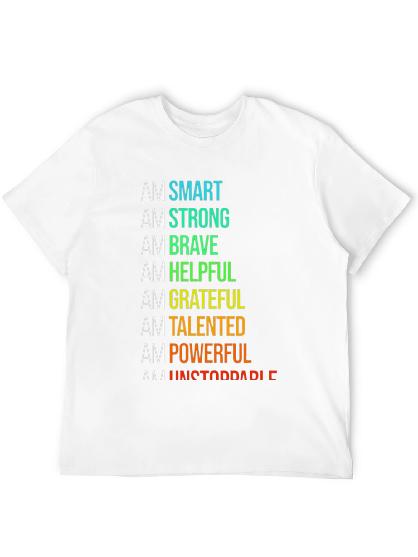 Black Affirmation T-Shirt: Smart, Strong, Brave & More! view 12