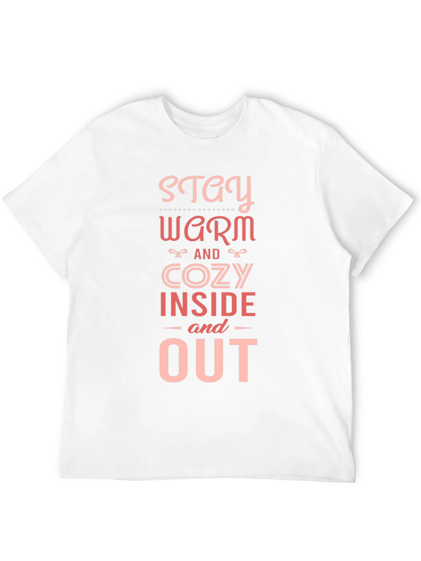 Black Stay Warm & Cozy Graphic T-Shirt view 12