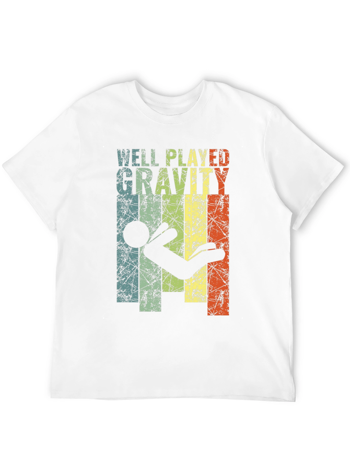 Black Well Played Gravity Graphic T-Shirt - Funny Design view 12