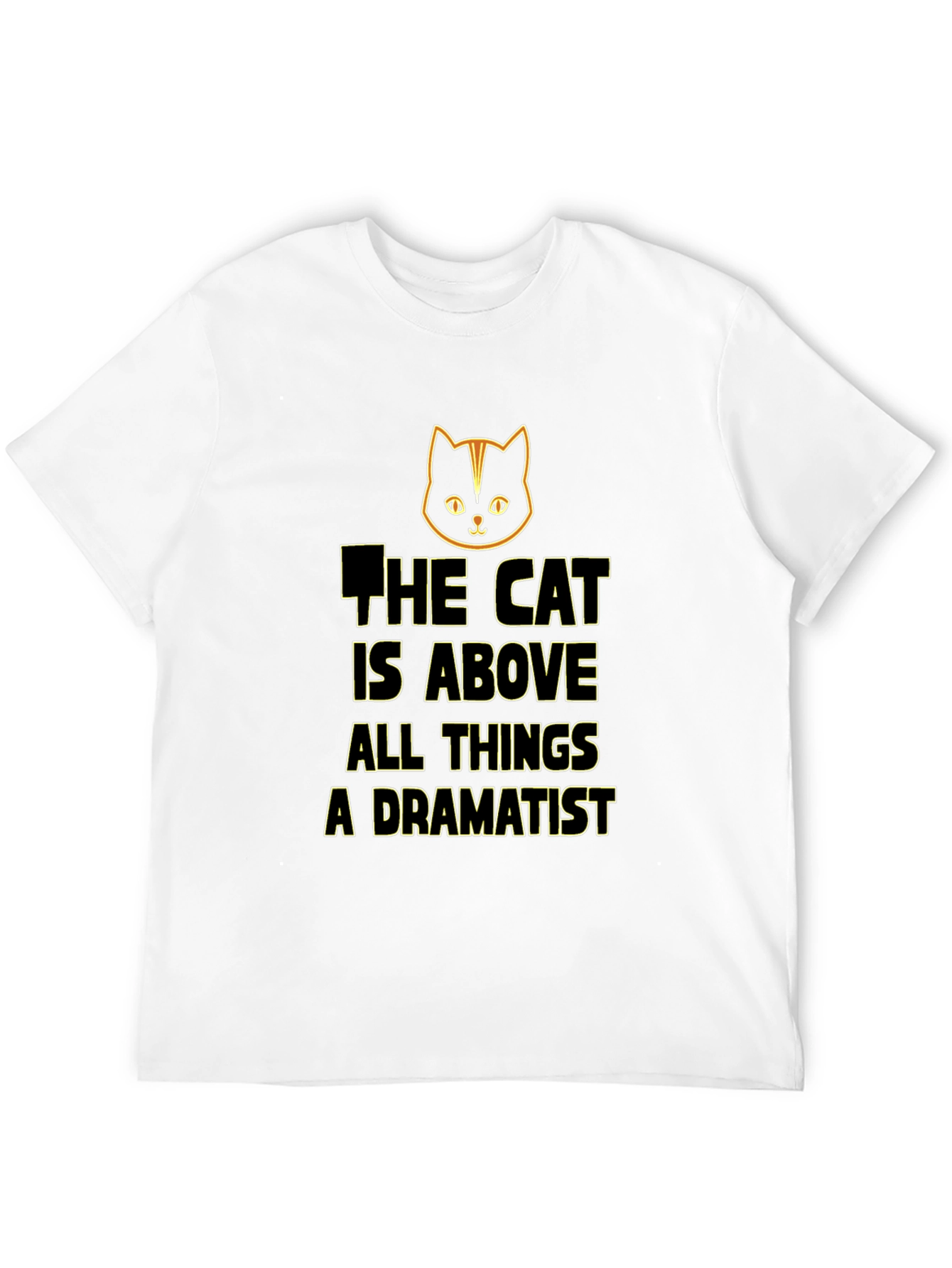 Black Cat Above All Things Dramatist Black T-Shirt view 12