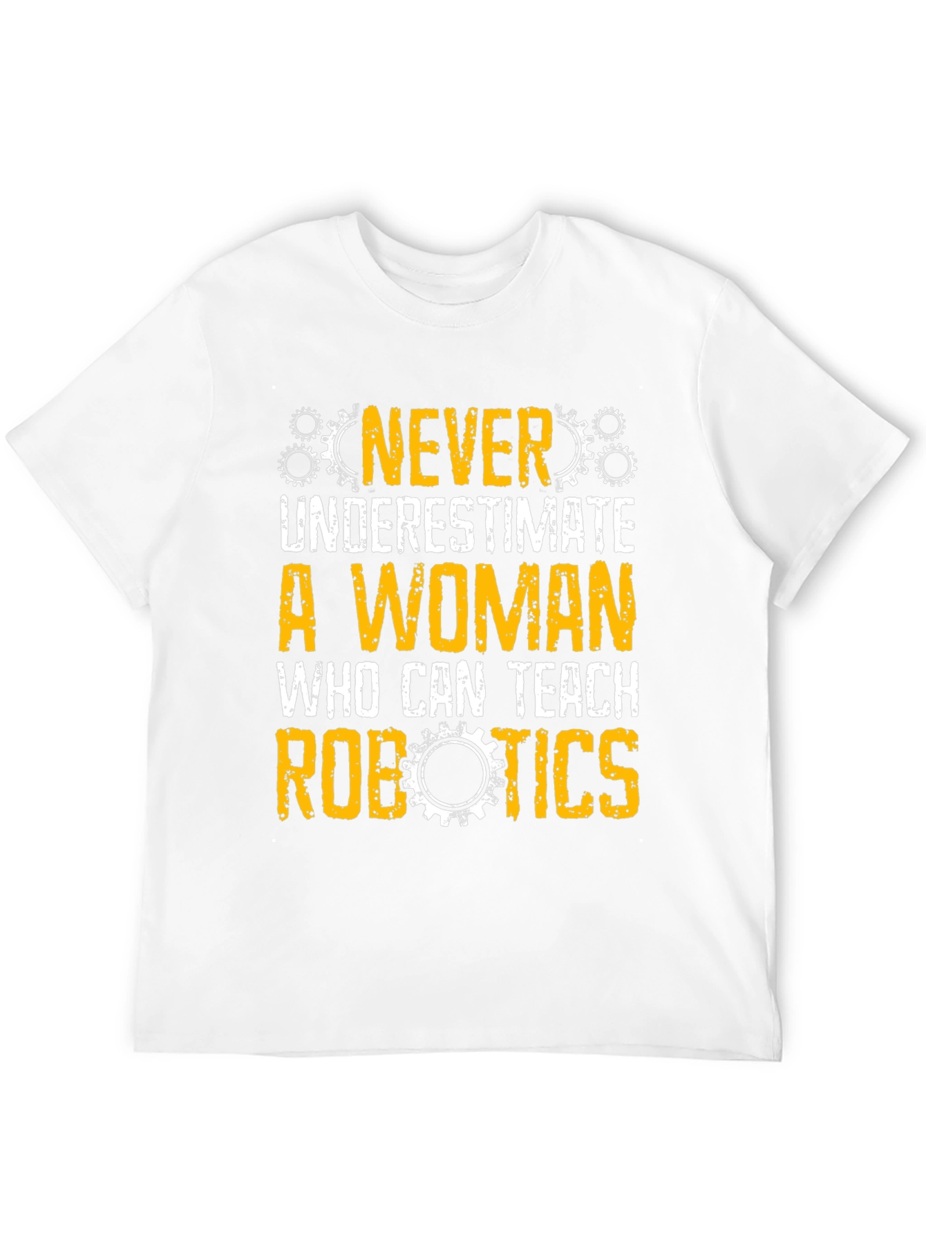 Black Never Underestimate Woman Robotics Teacher T-Shirt view 12