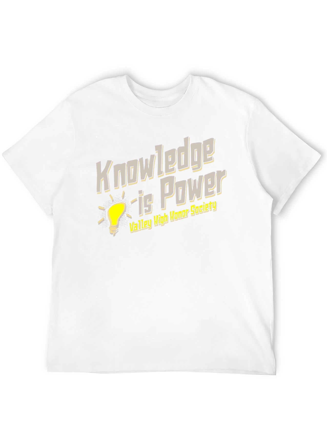 Black Knowledge is Power T-Shirt - Valley High Honor Society view 12