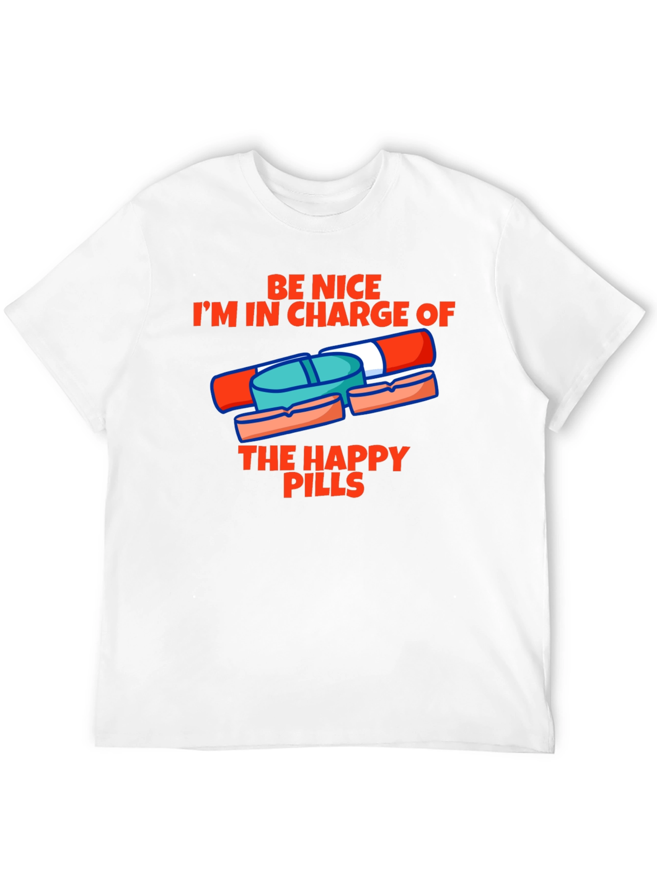 Black Happy Pills Graphic Tee - Be Nice T-Shirt view 12