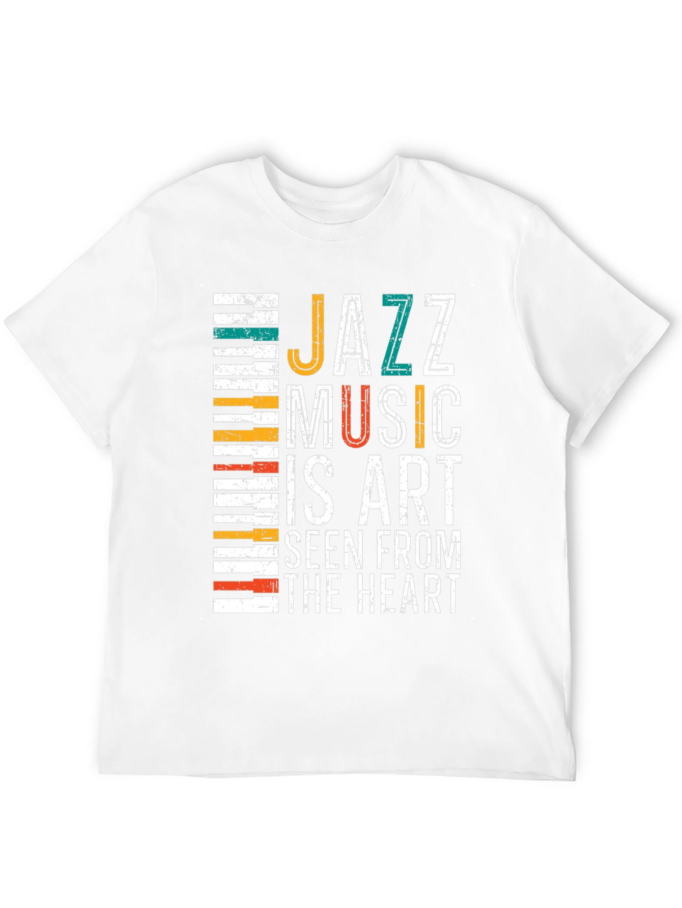 Black Jazz Music Art T-Shirt view 12