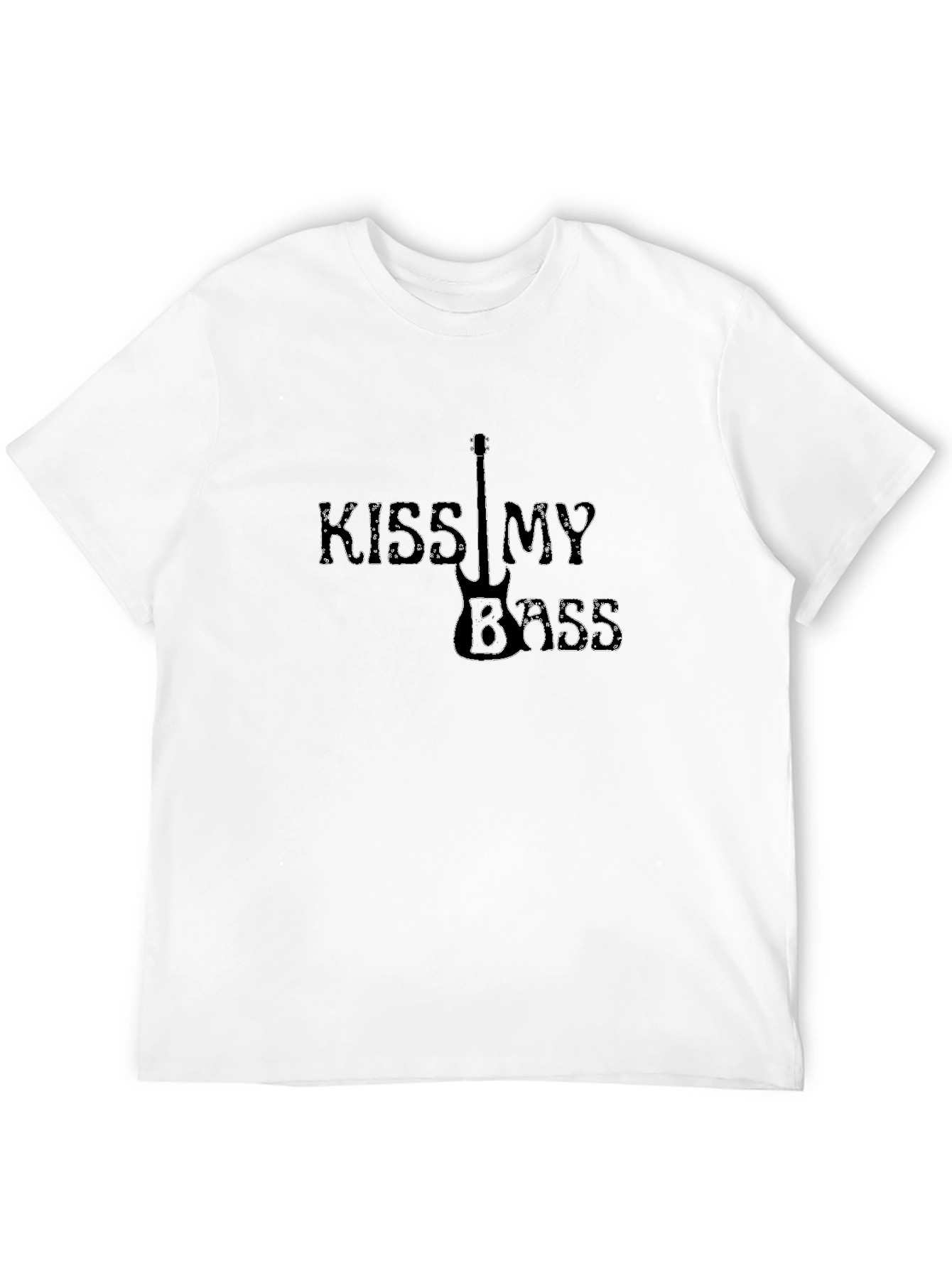 Black Kiss My Bass Black Graphic Tee view 12