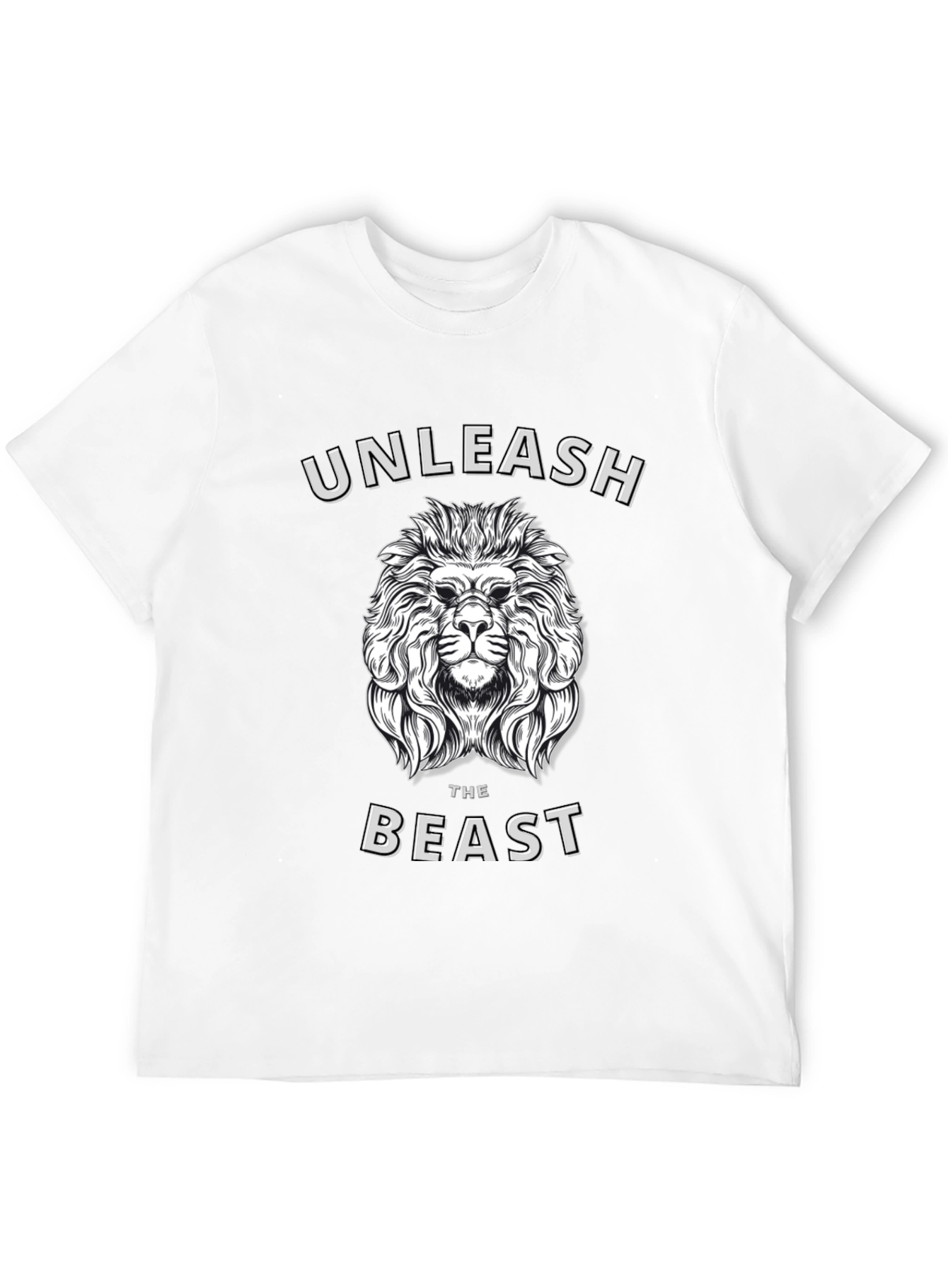 Black Unleash the Beast Lion Graphic T-Shirt - Mens view 12