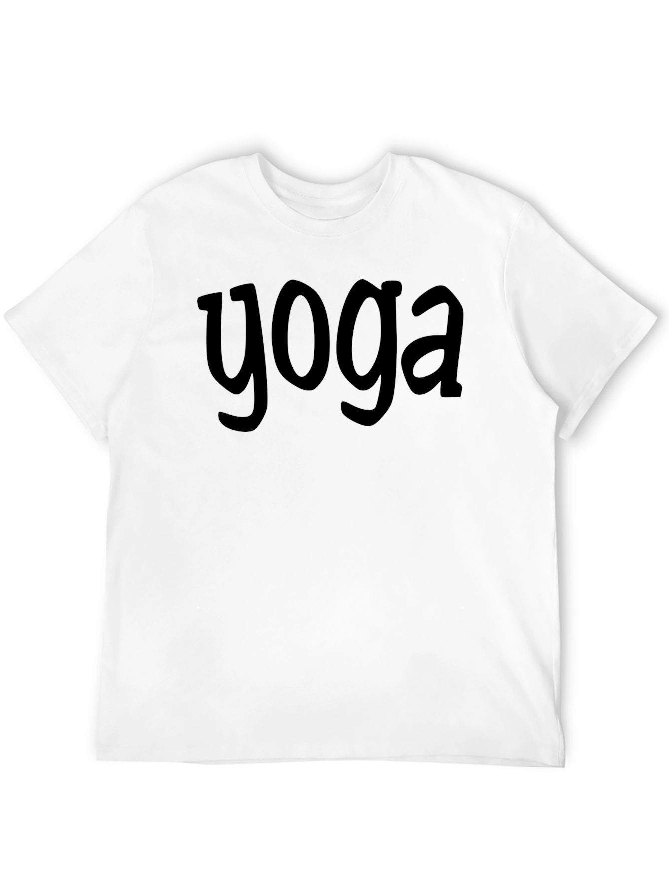 Black Yoga Tee - Relaxed Fit Graphic T-Shirt view 12