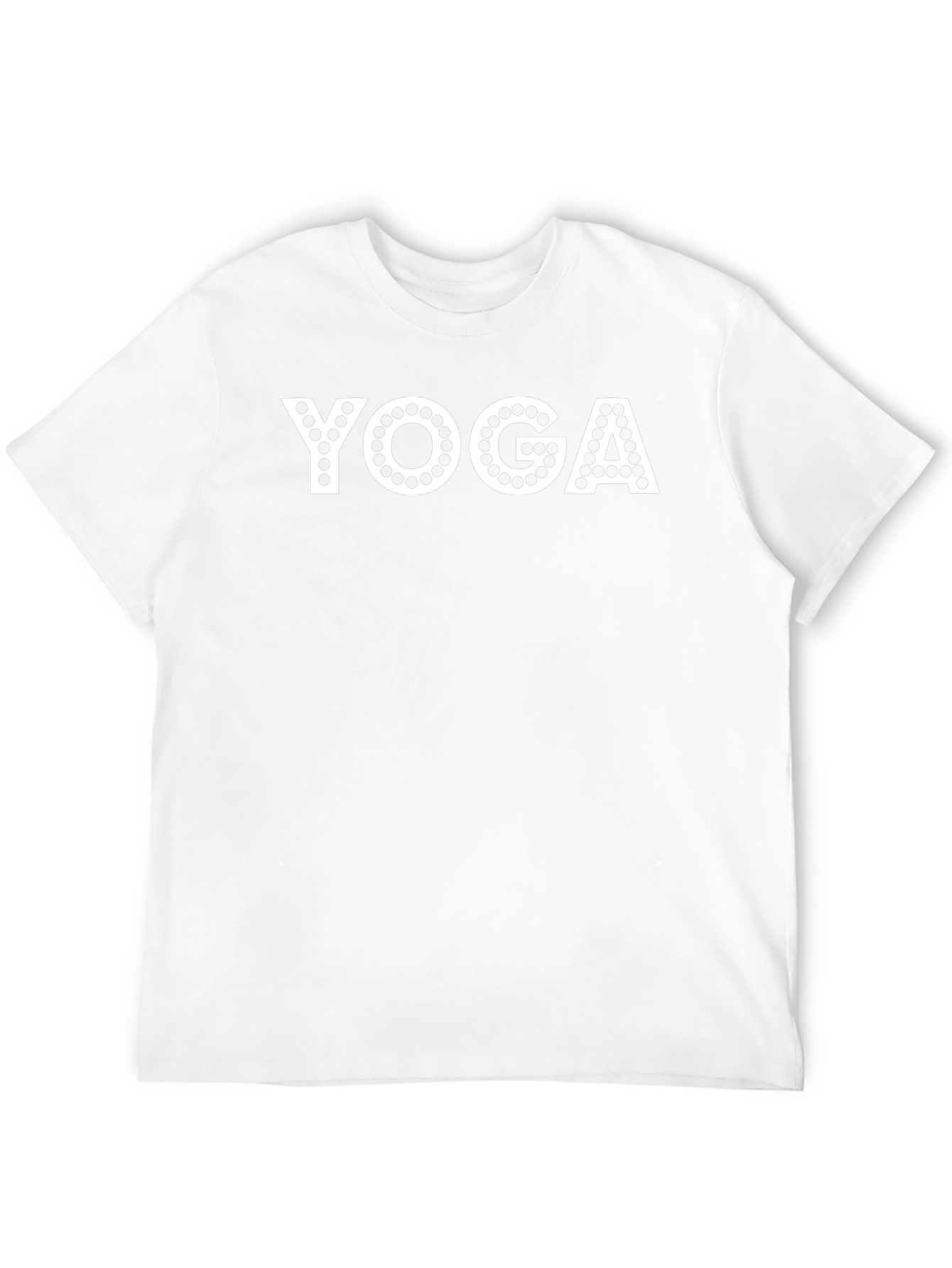 Black Yoga Graphic Tee - Black Cotton Blend Comfort Fit view 12