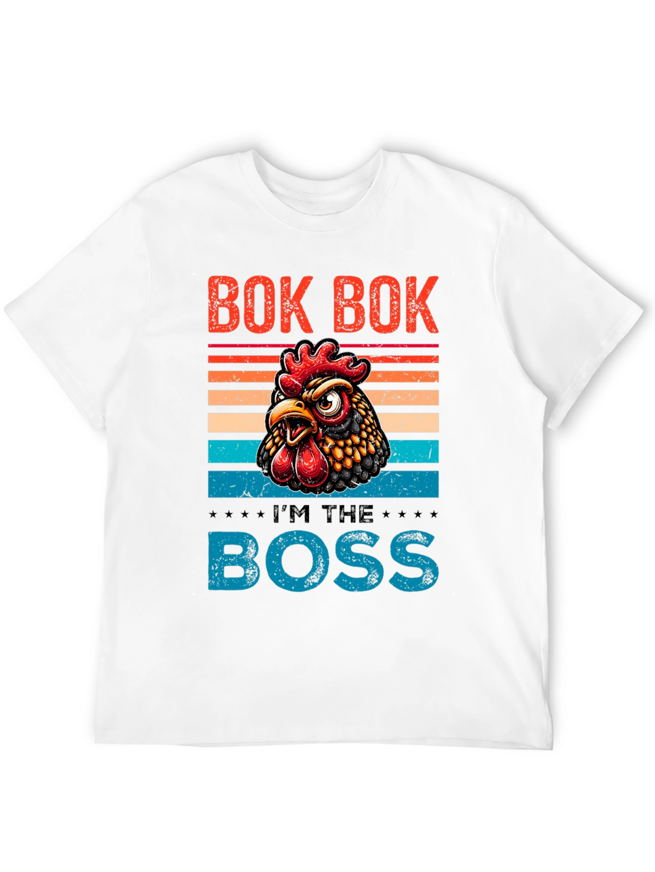 Black Bok Bok I'm the Boss Chicken Graphic Tee view 12
