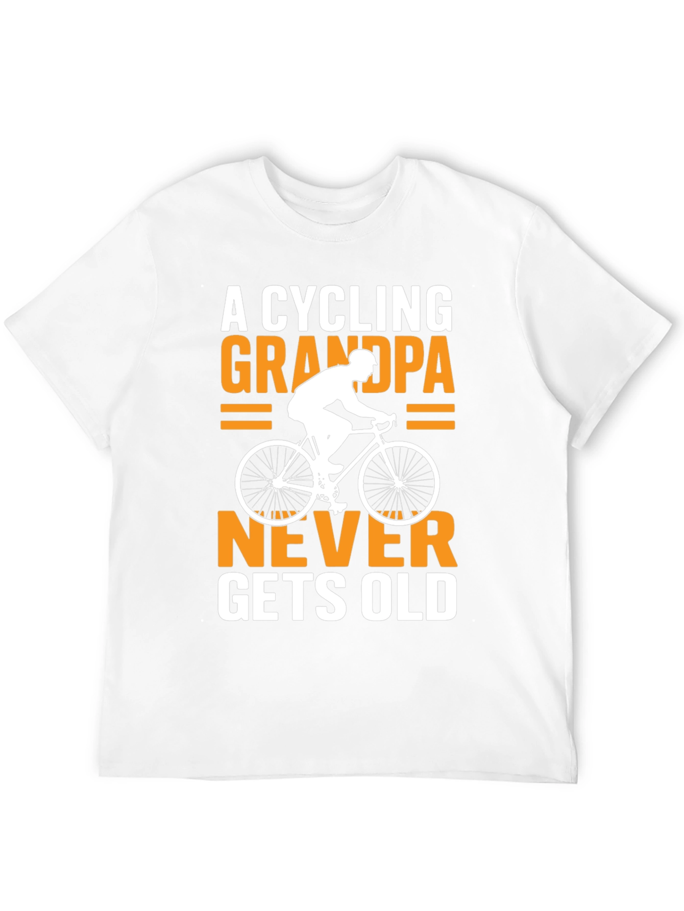 Black Cycling Grandpa T-Shirt - Never Gets Old! view 12