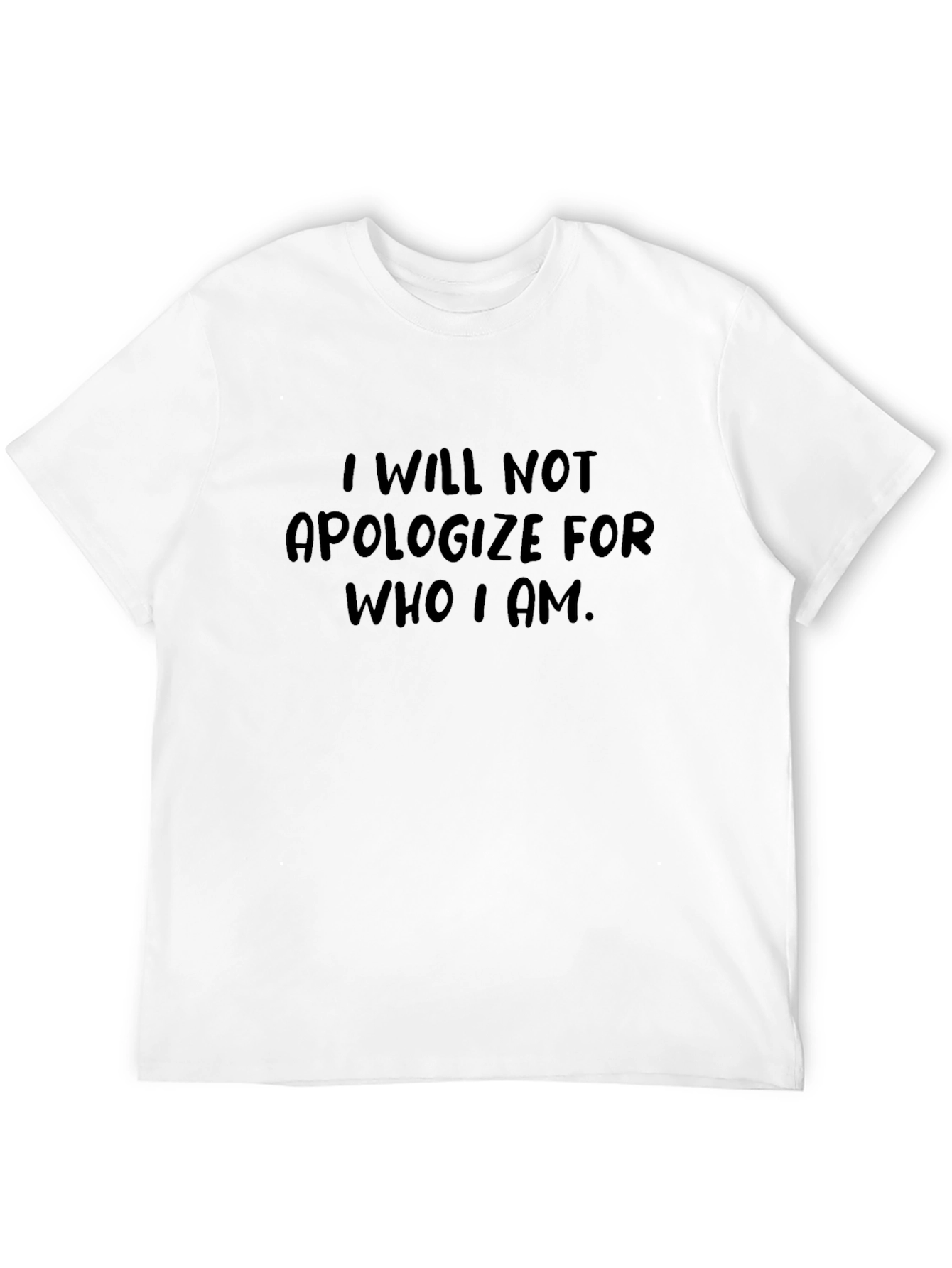 Black I Will Not Apologize T-Shirt view 12