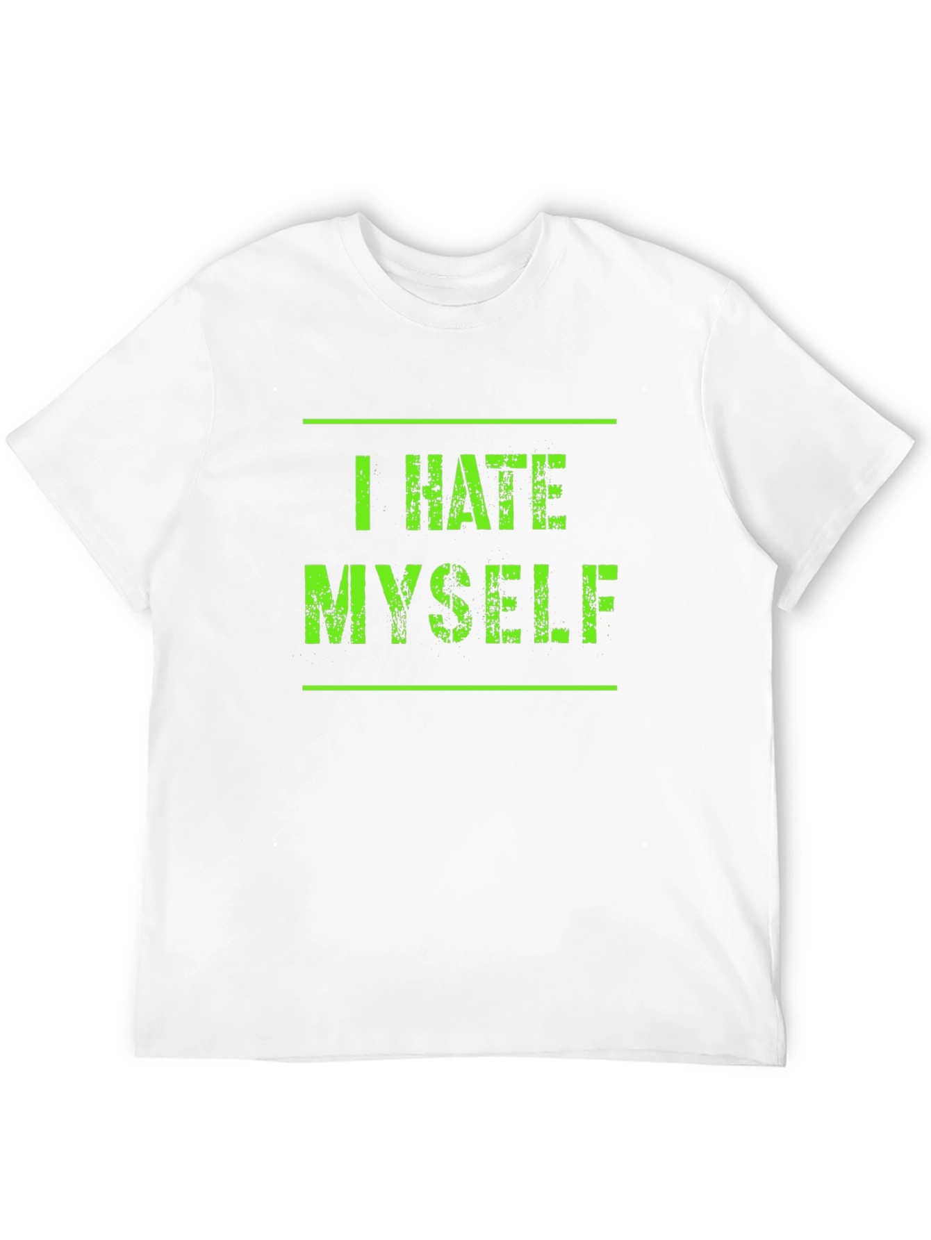 Black I Hate Myself Graphic Tee - Black view 12
