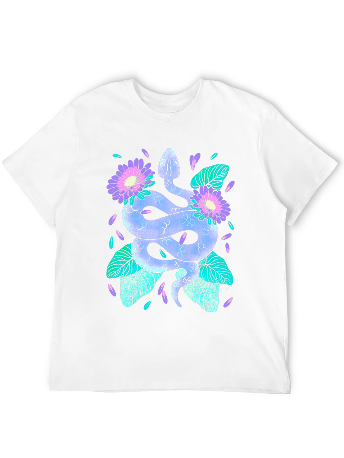 Black Mystic Snake Graphic Tee view 12