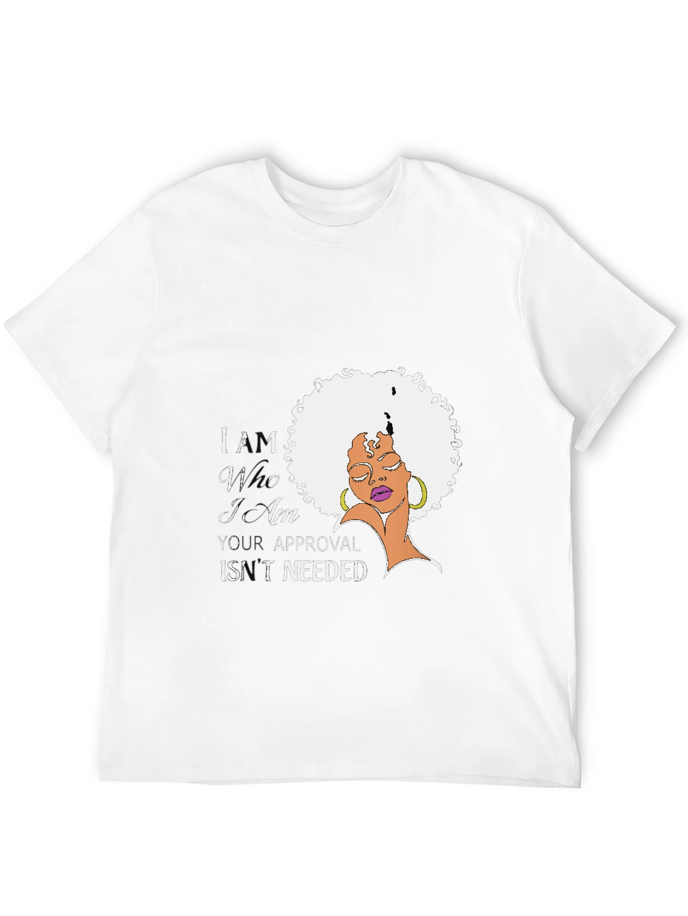 Black Confidence Black T-Shirt - Afro Woman Empowerment view 12