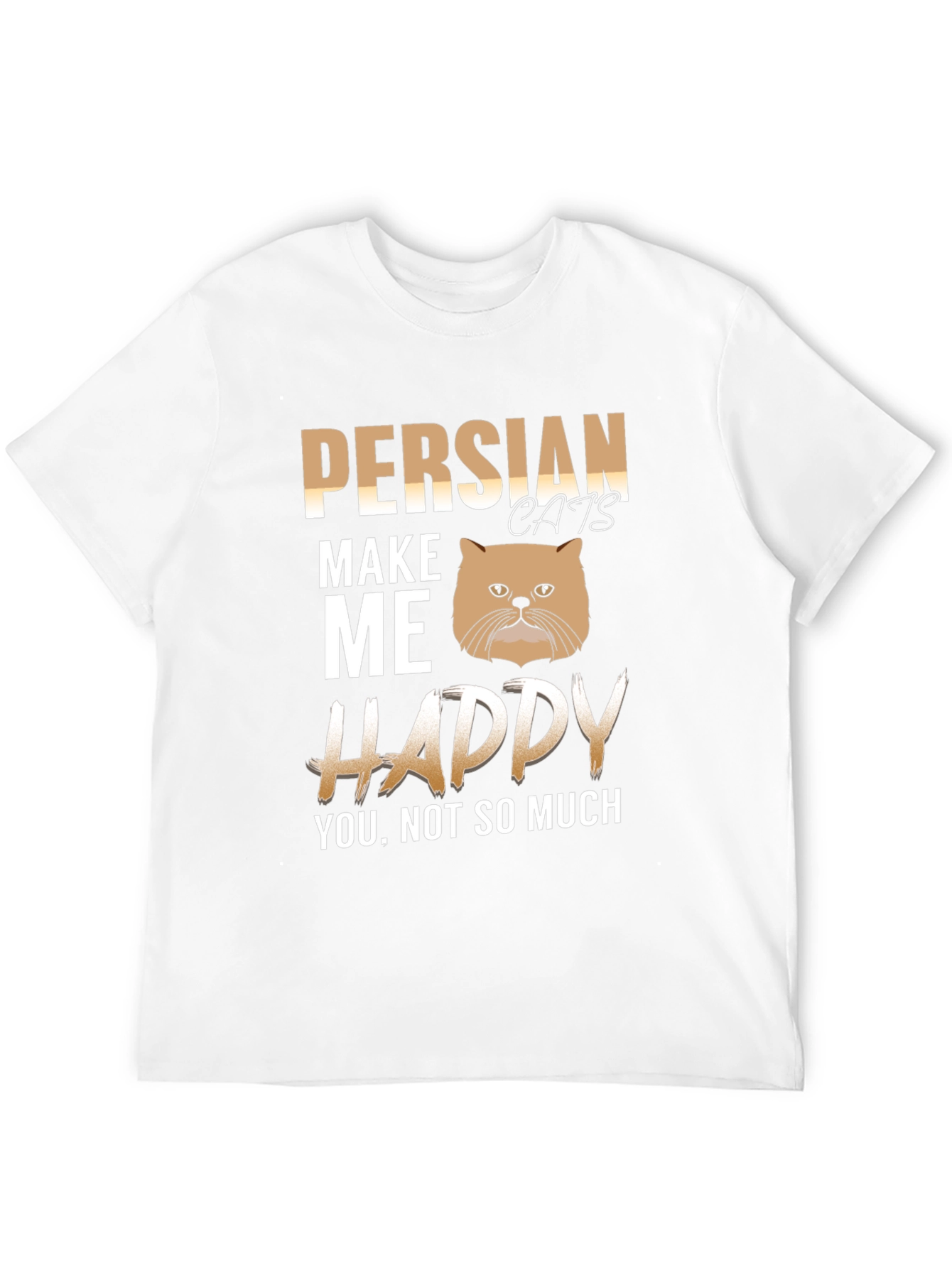 Black Persian Cat Lover T-Shirt - Funny Cat Person Tee view 12