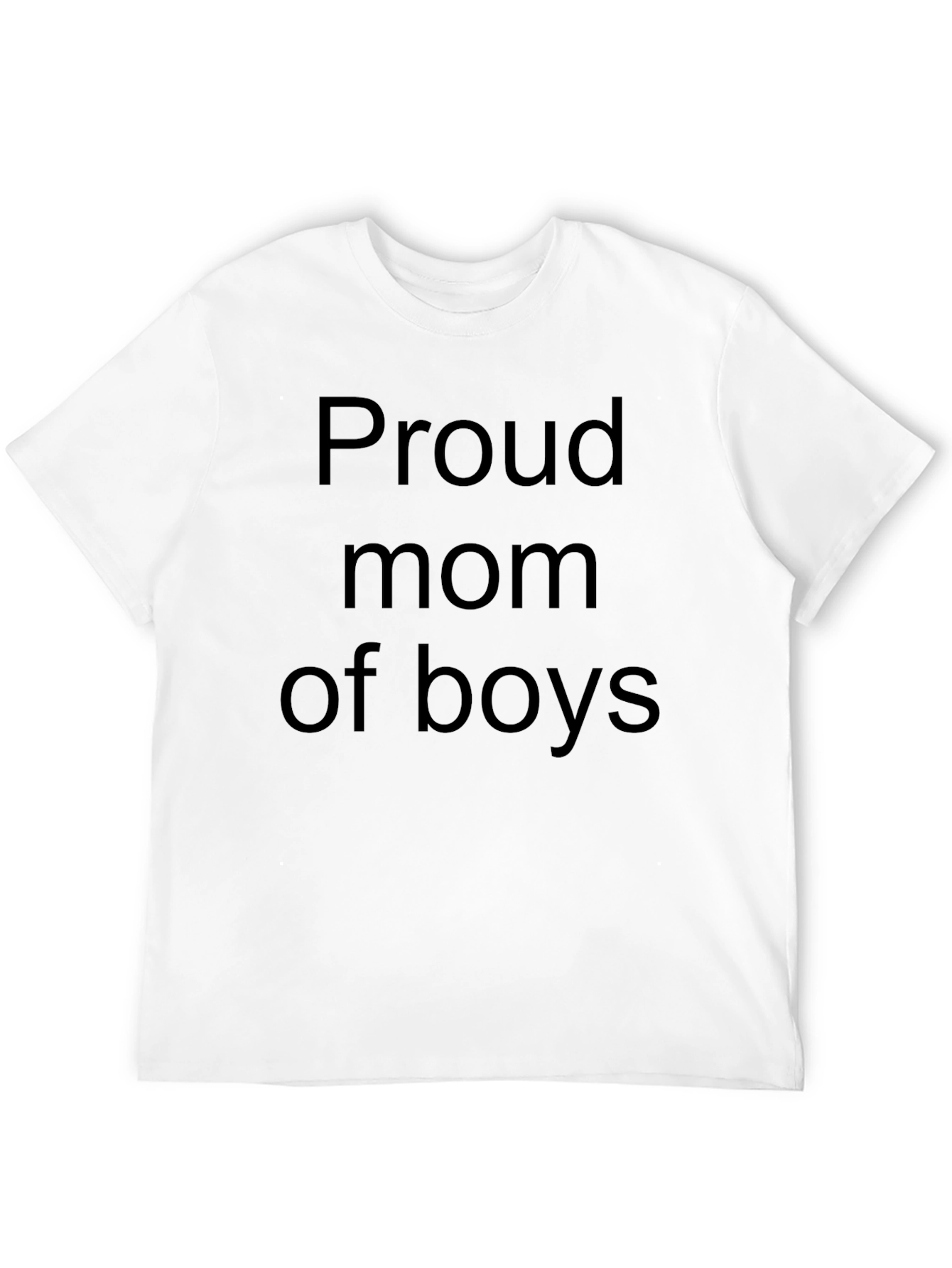 Black Proud Mom of Boys T-Shirt view 12