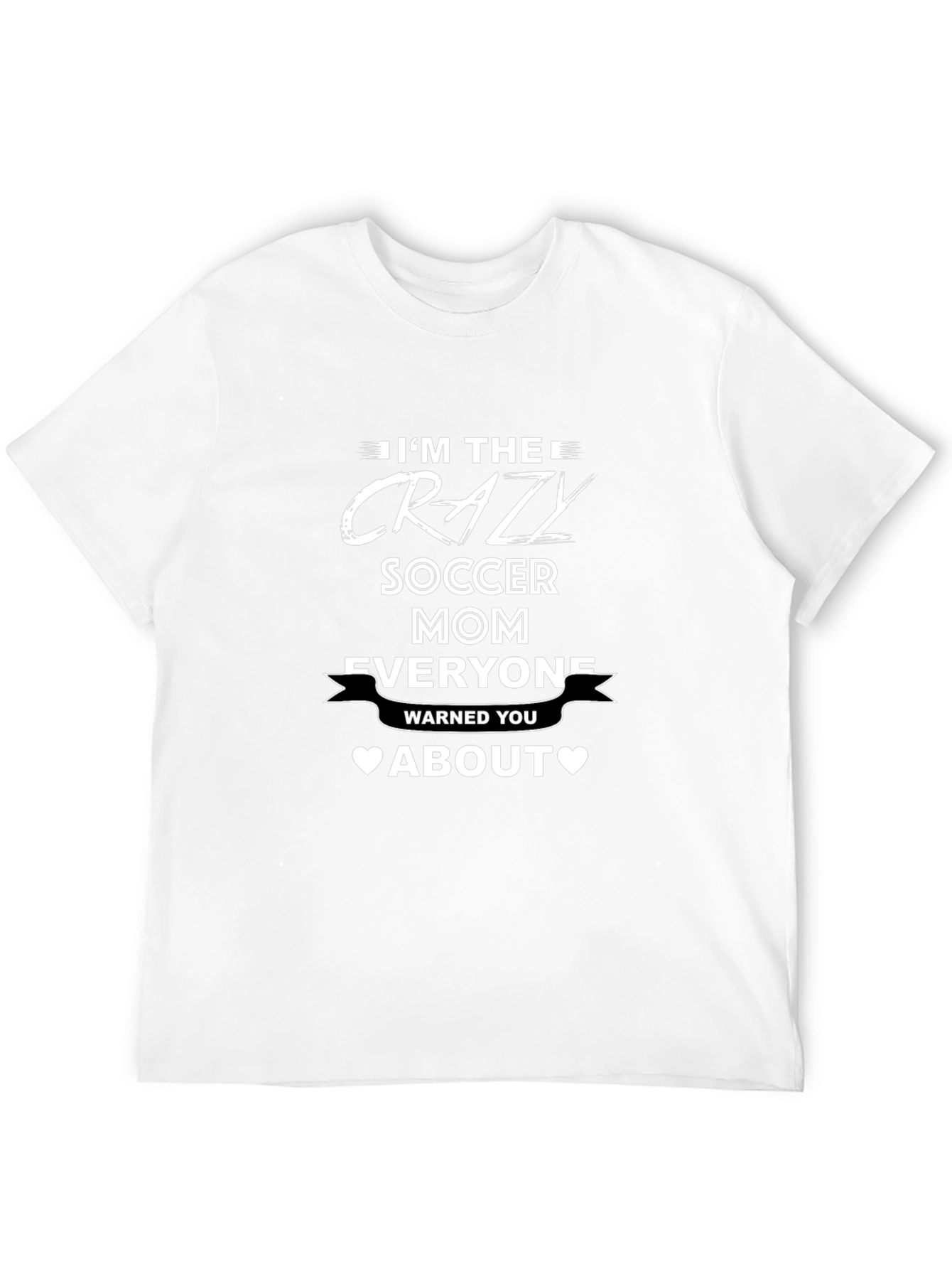Black Crazy Soccer Mom T-Shirt - Funny Graphic Tee view 12