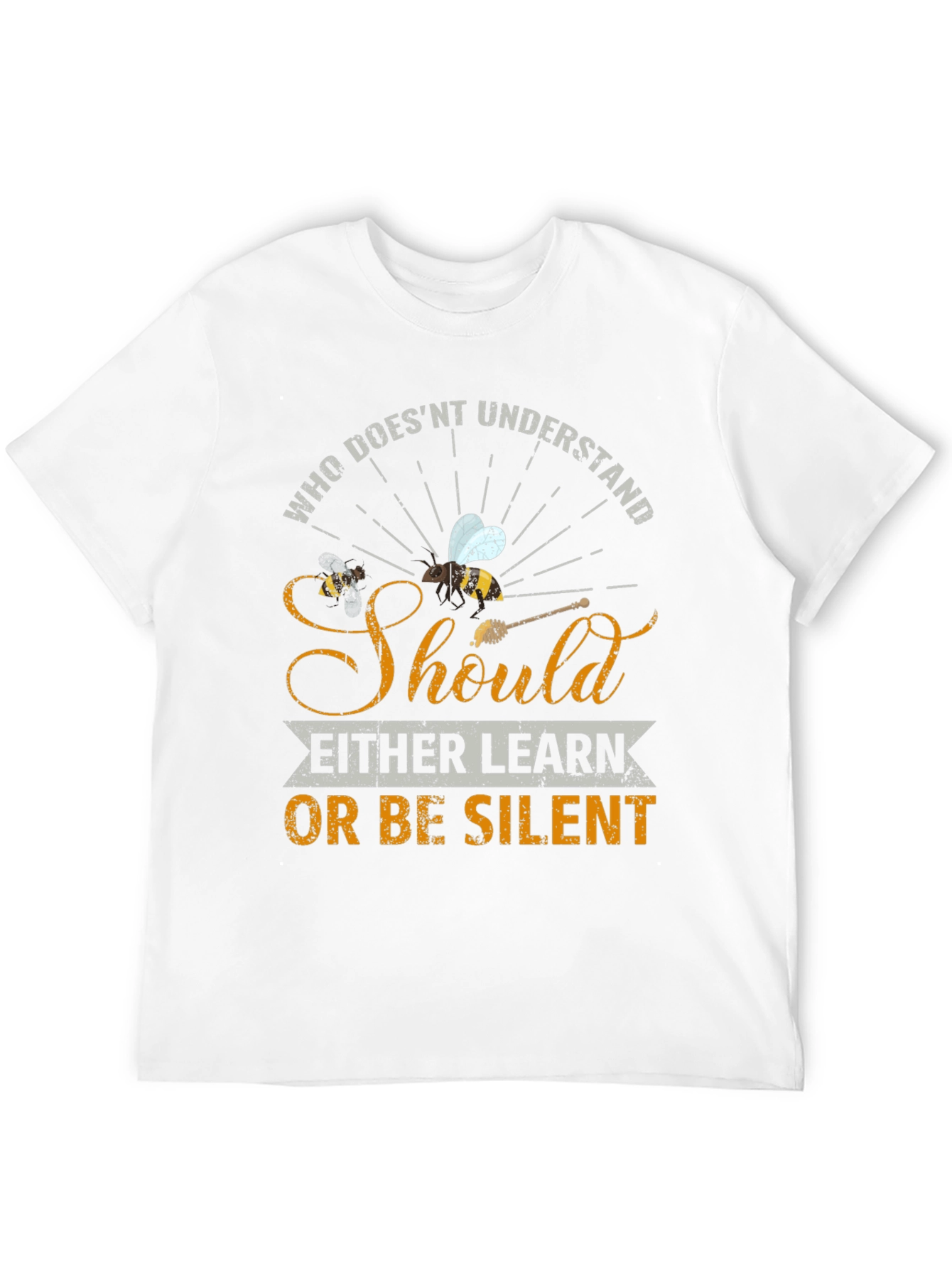 Black Who Doesn't Understand Bees T-Shirt view 12