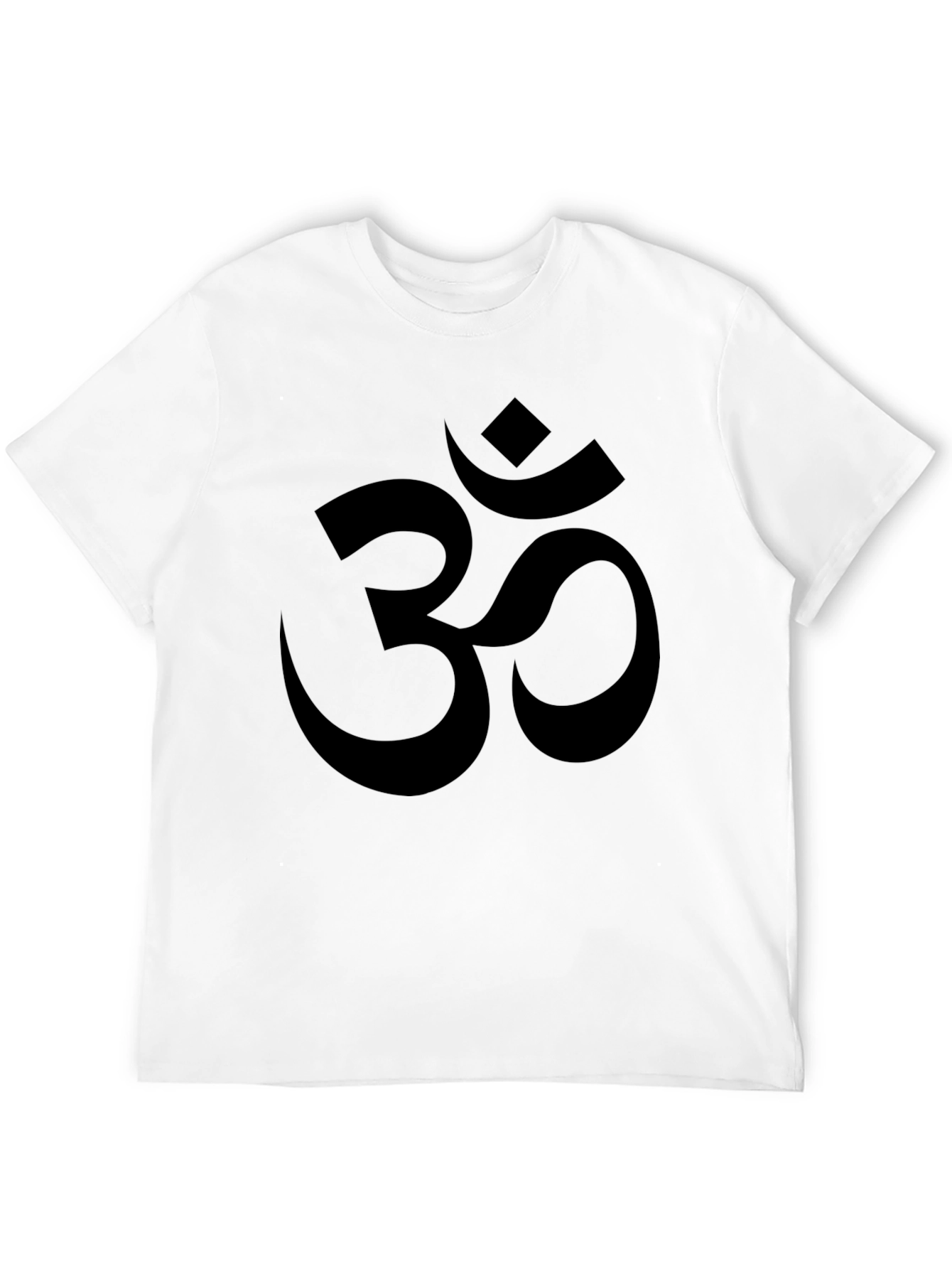 Black Men's Black Om Symbol T-Shirt view 12